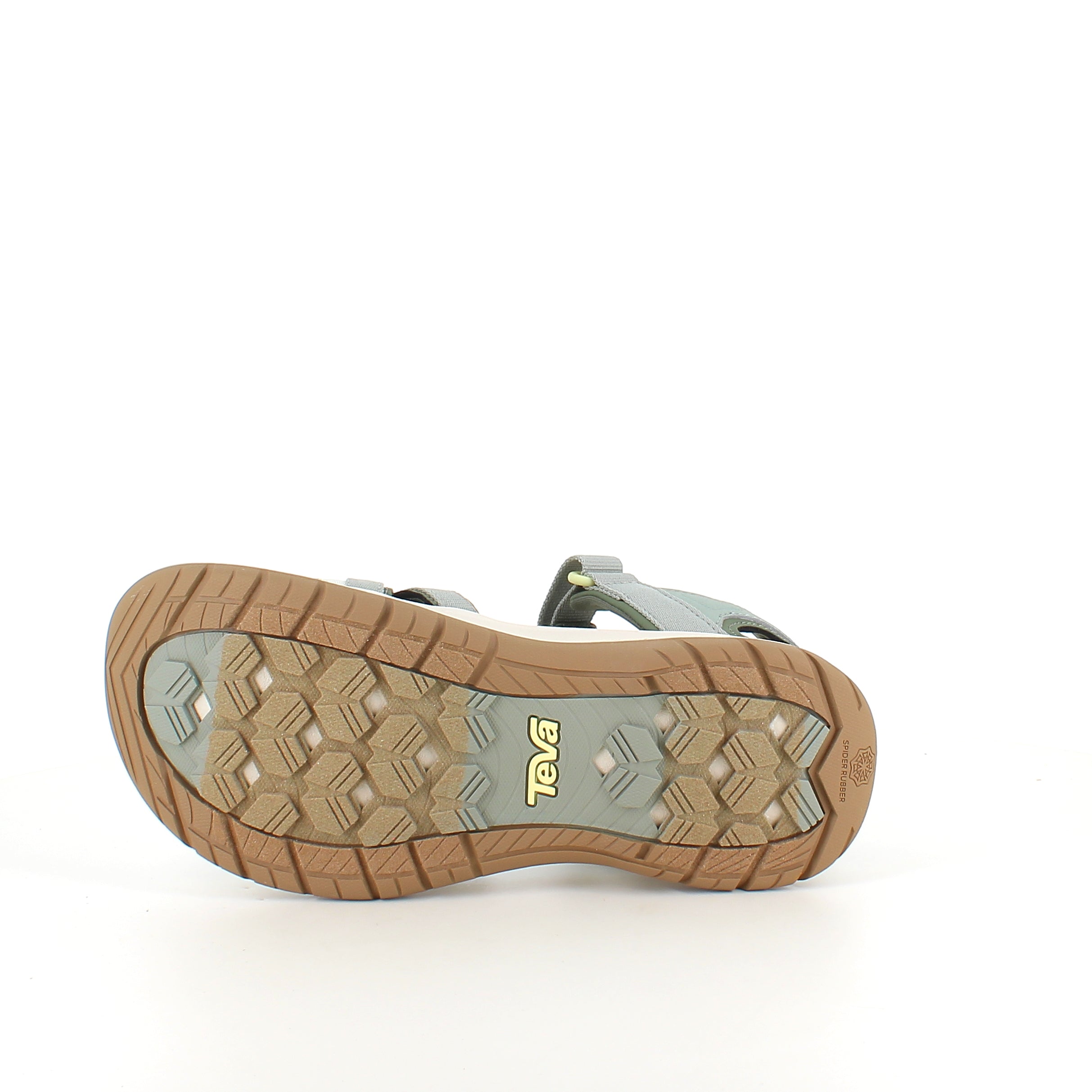 Grön Teva-sandal med fotvalvsstöd och extra komfort