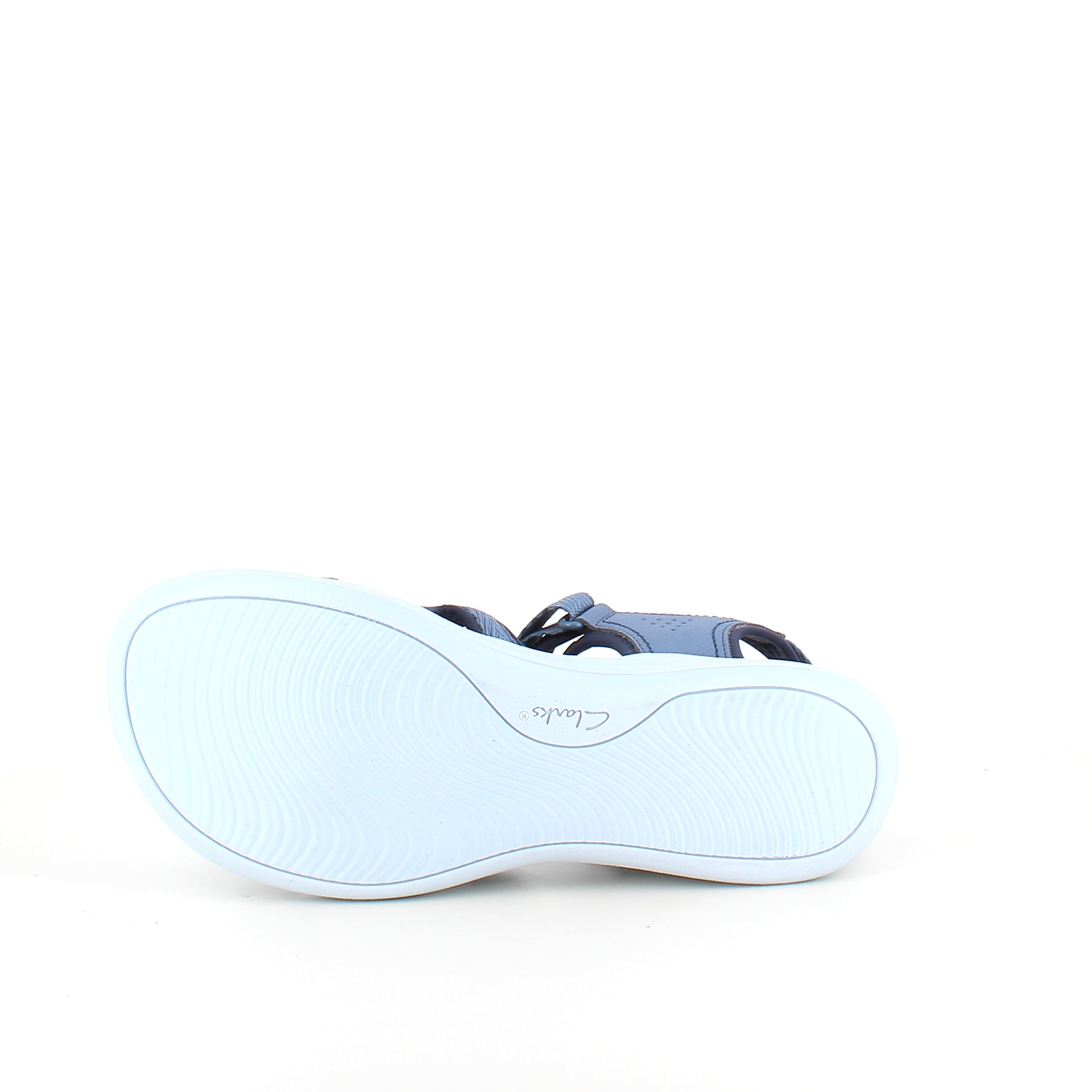 Clarks Cloudsteppers sandal i navy – lätt och stötdämpande komfort för långa dagar