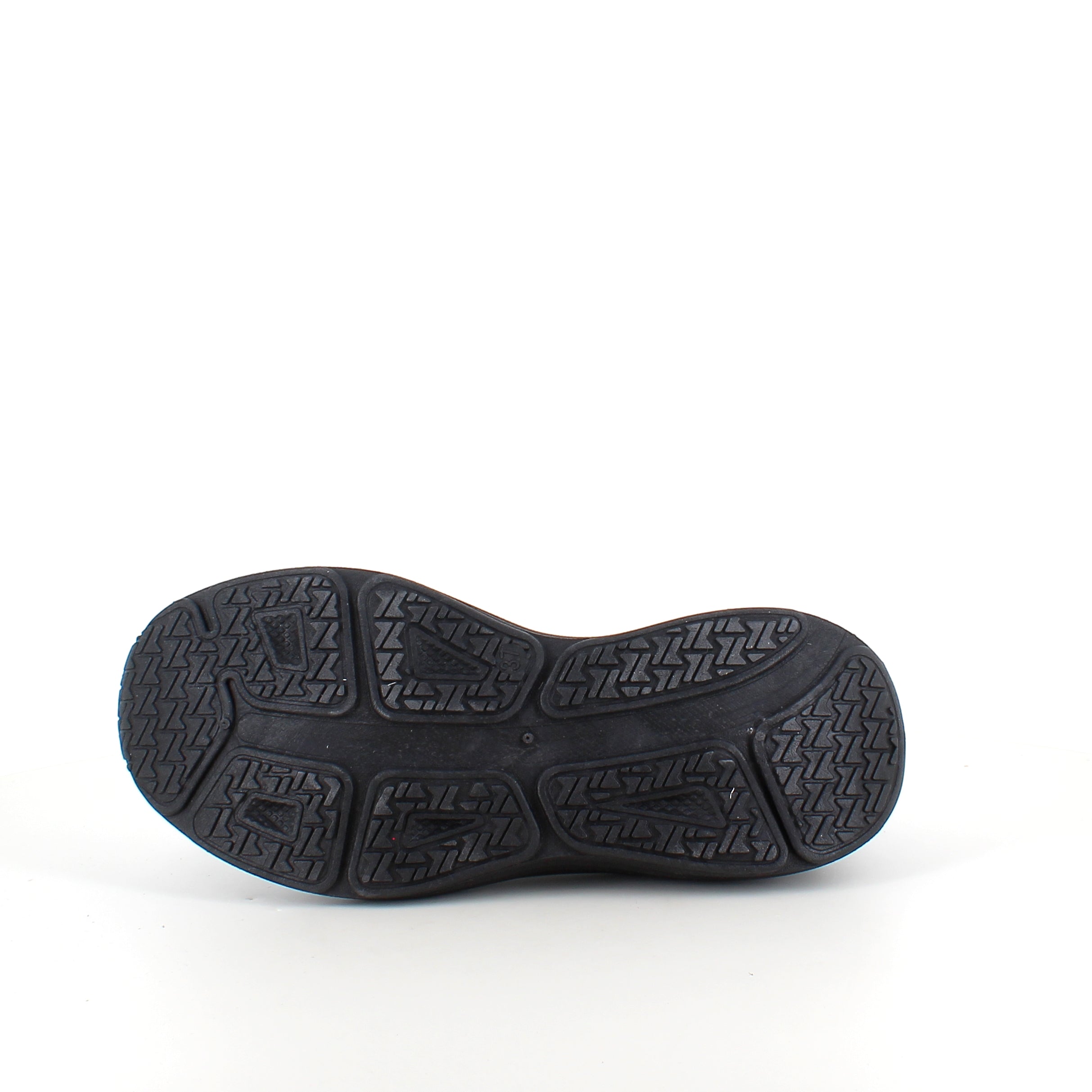 Svart slip-on komfortsneaker med stötdämpning & andningsbart stickat