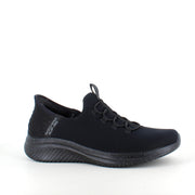 Svarta Skechers Slip-Ins med ovandel i stretch