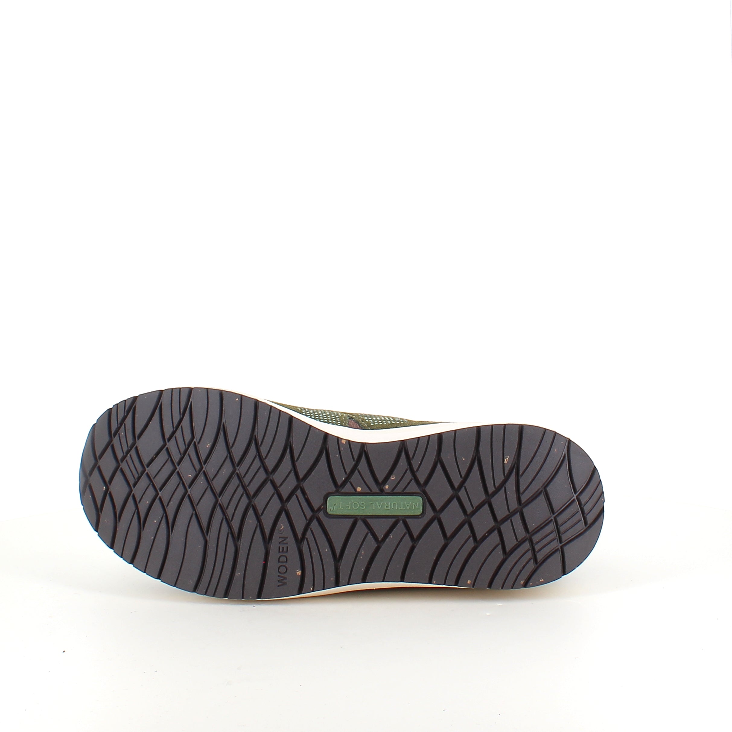 Woden Rigmor Open Mesh – mörk olivgrön sneaker