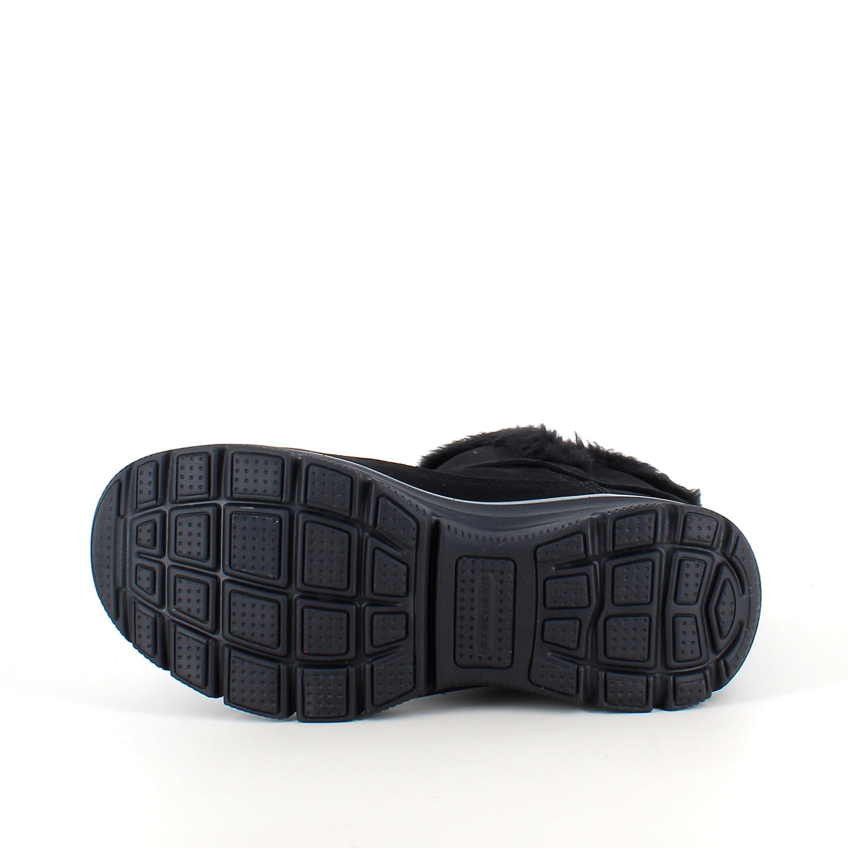 Skechers vinterstövel – varm Slip-ins stövel i svart mocka med bred passform