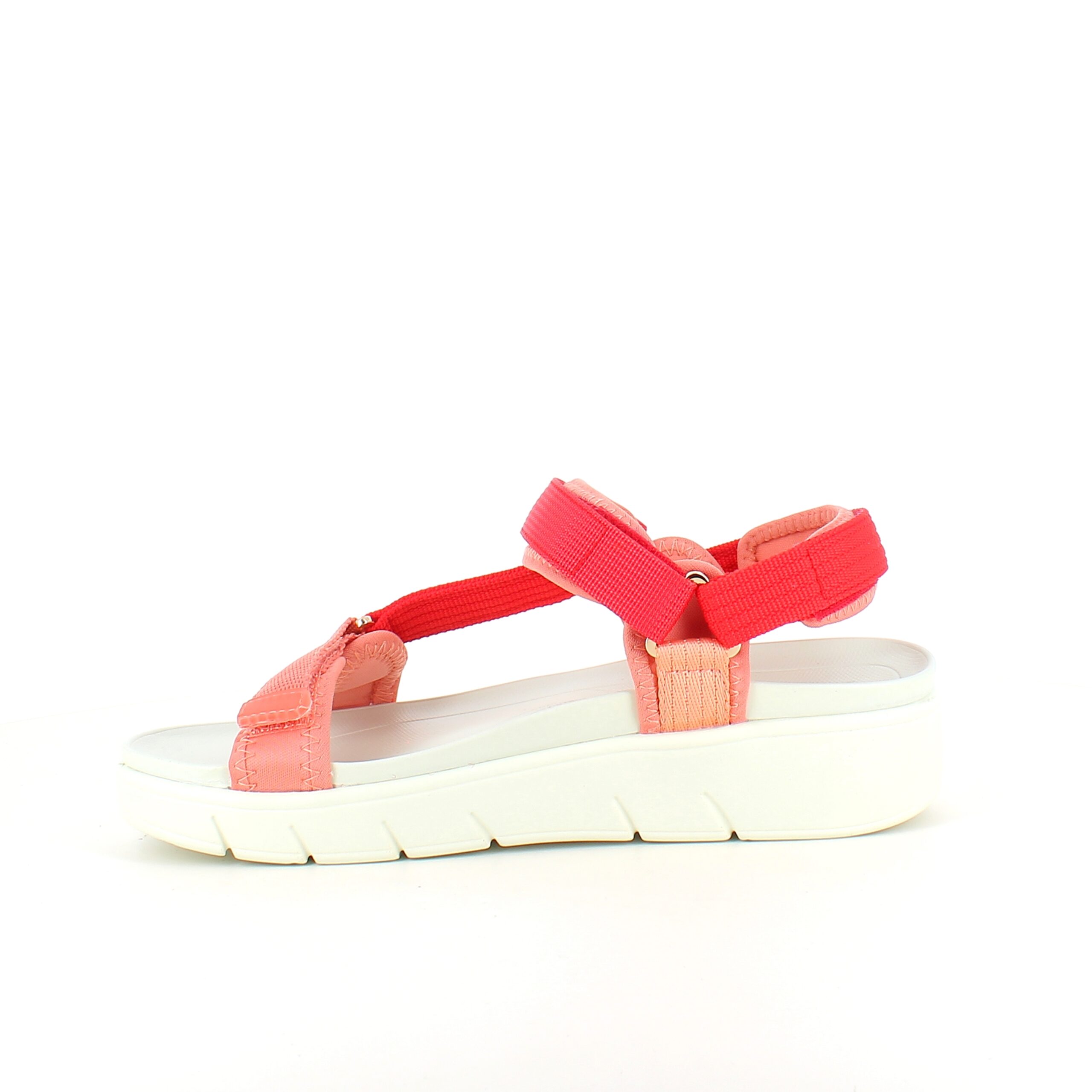 Green Comfort-sandal i röd färgkombination