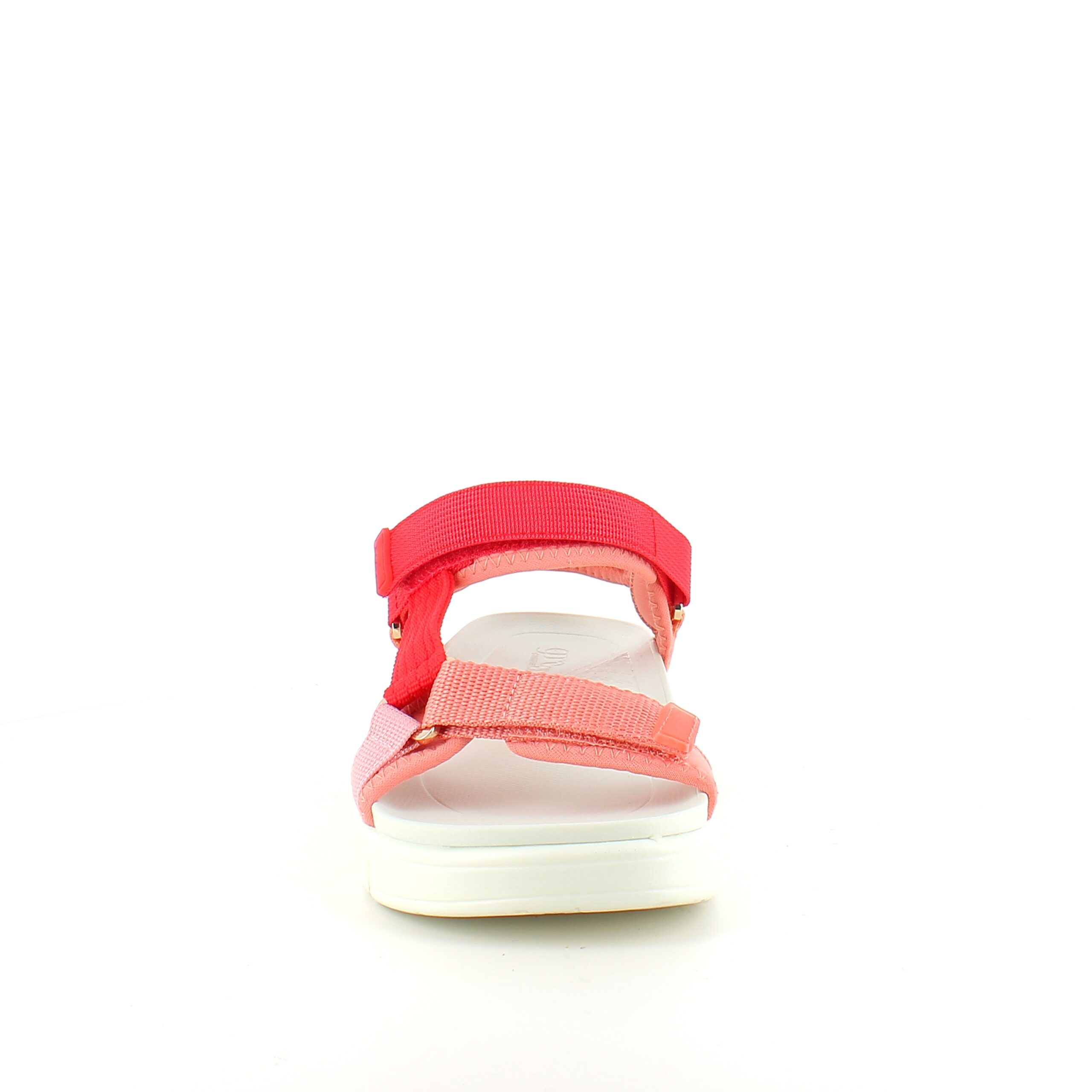 Green Comfort-sandal i röd färgkombination