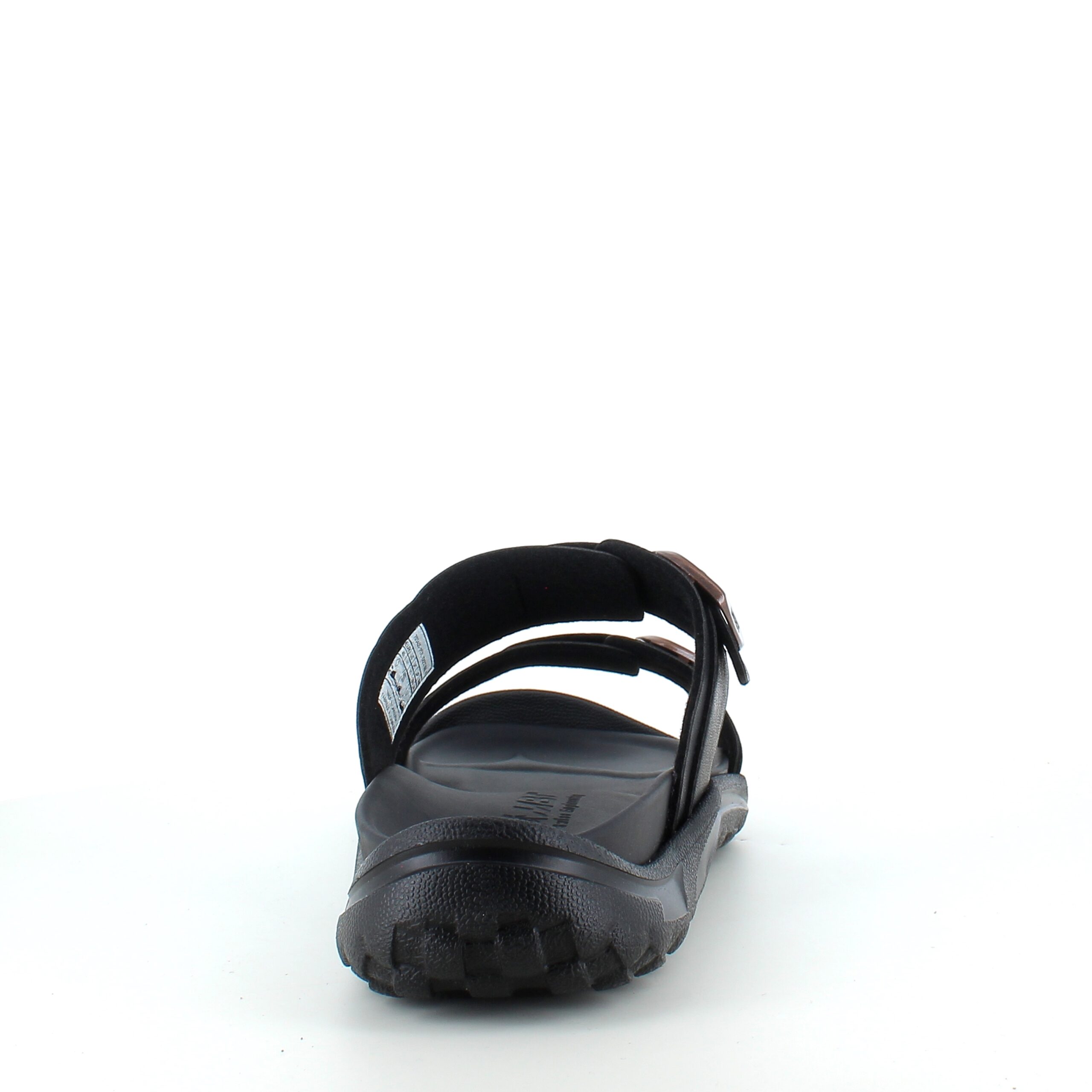 Svart herr slip-on sandal från MBT med ergonomisk fotbädd
