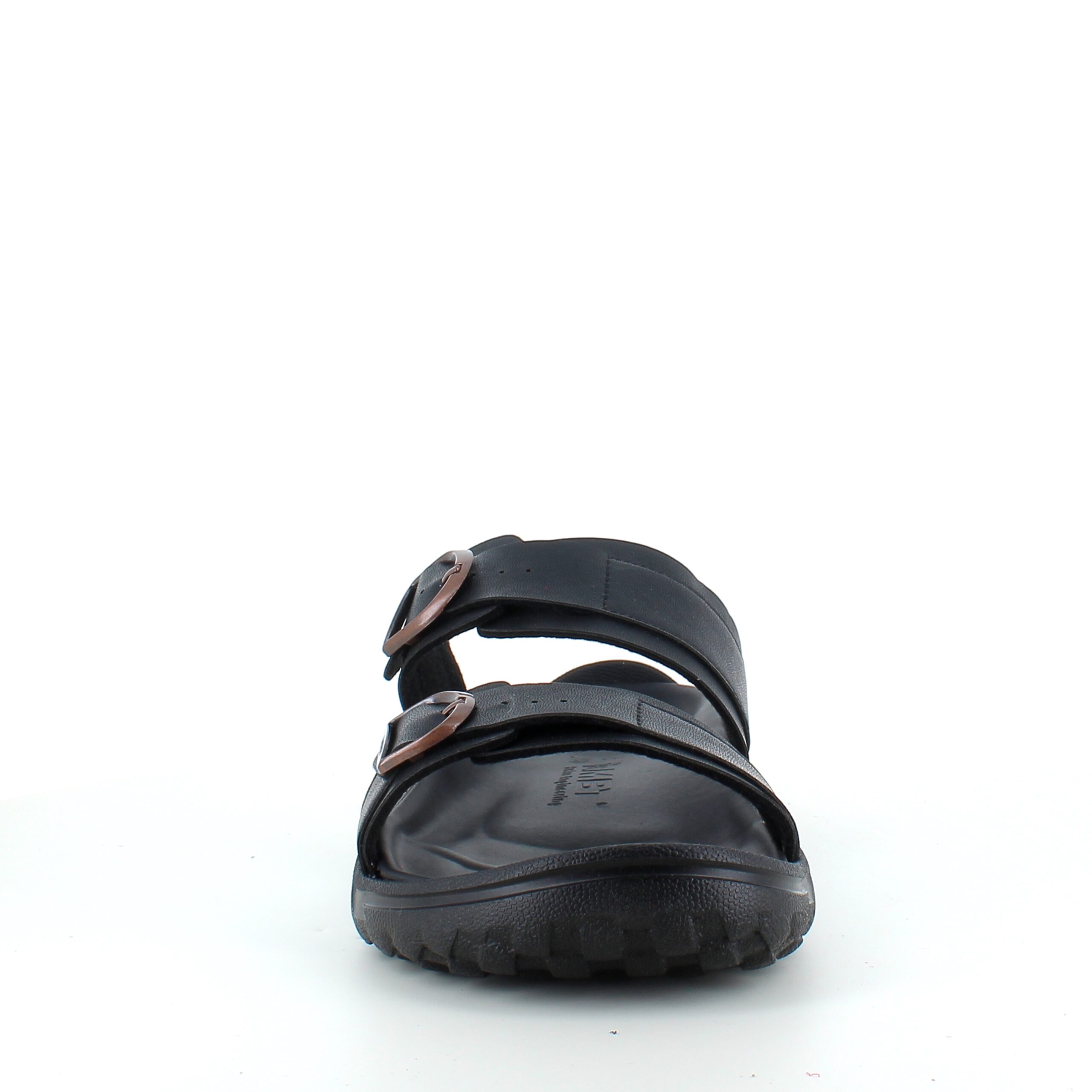 Svart herr slip-on sandal från MBT med ergonomisk fotbädd