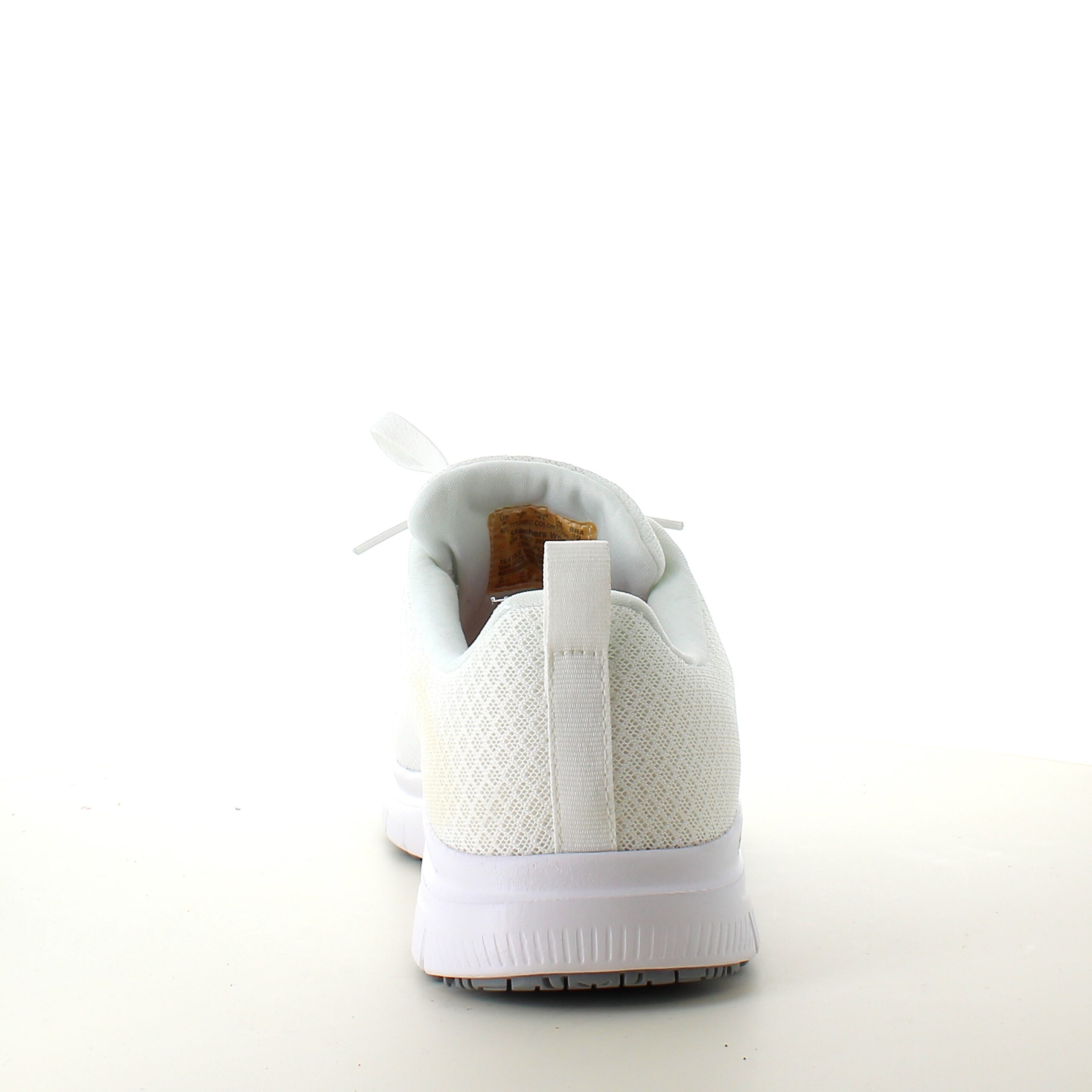 Skechers Work i vitt med andningsbart material