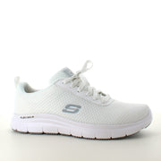 Skechers Work i vitt med andningsbart material