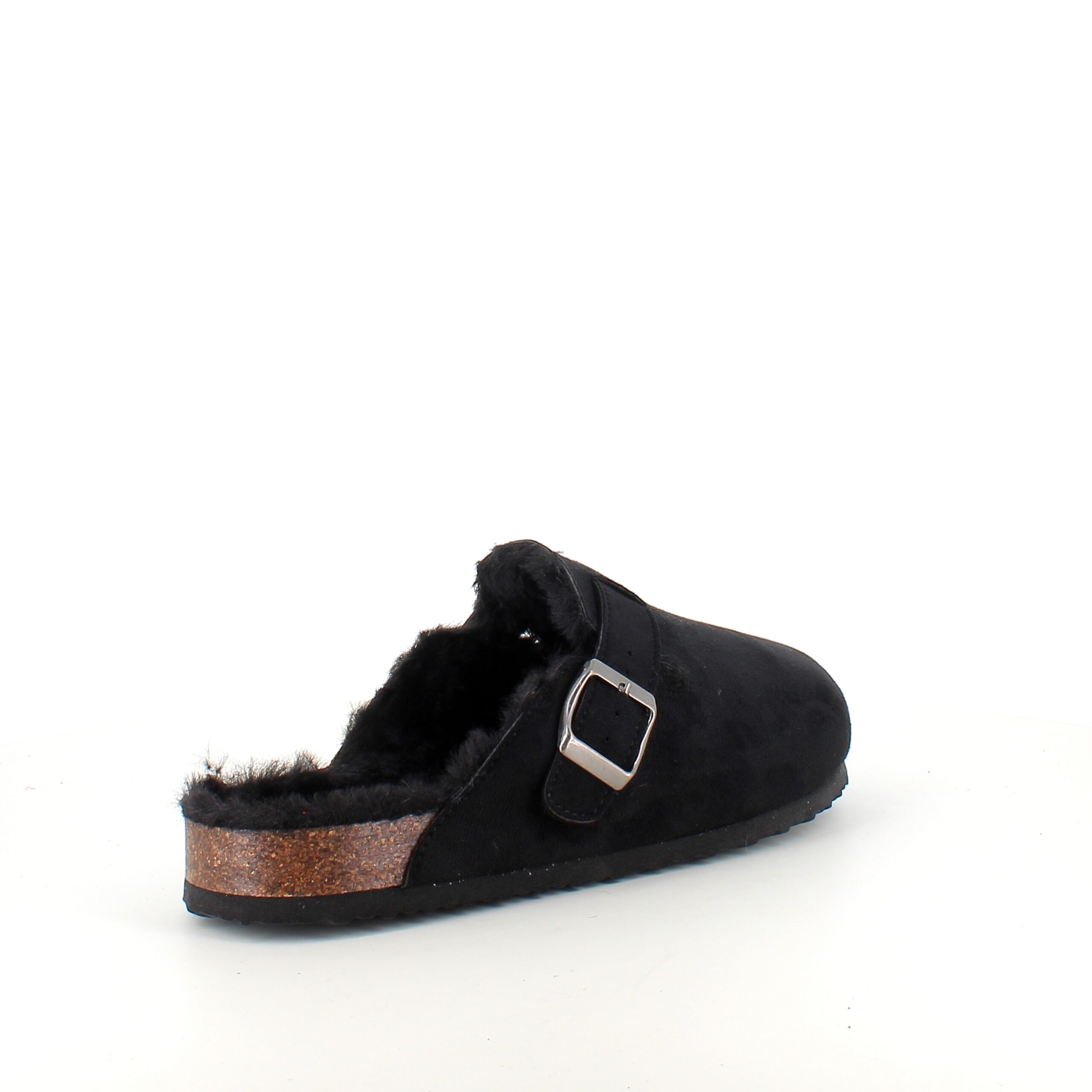 Svarta slip-on-tofflor