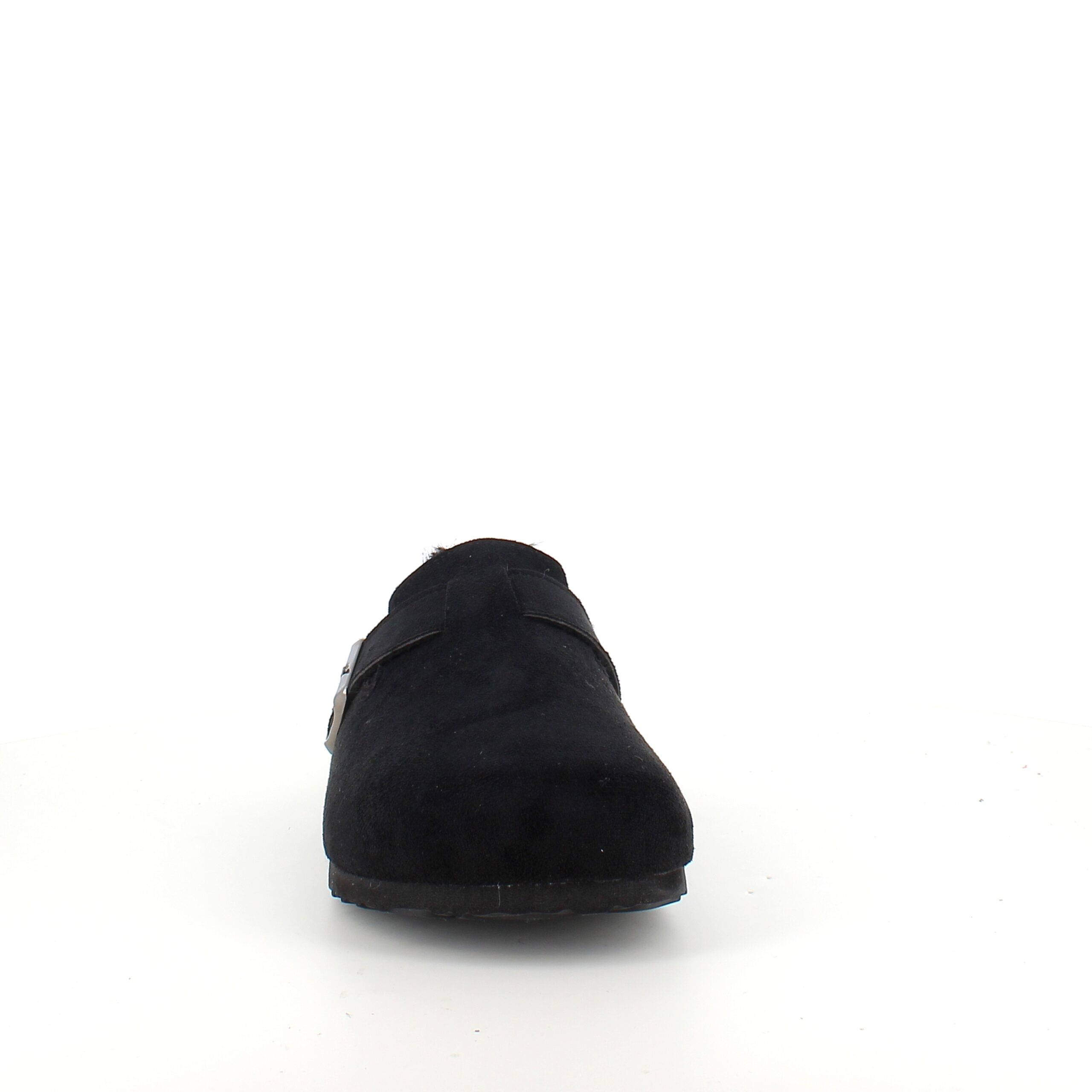 Svarta slip-on-tofflor