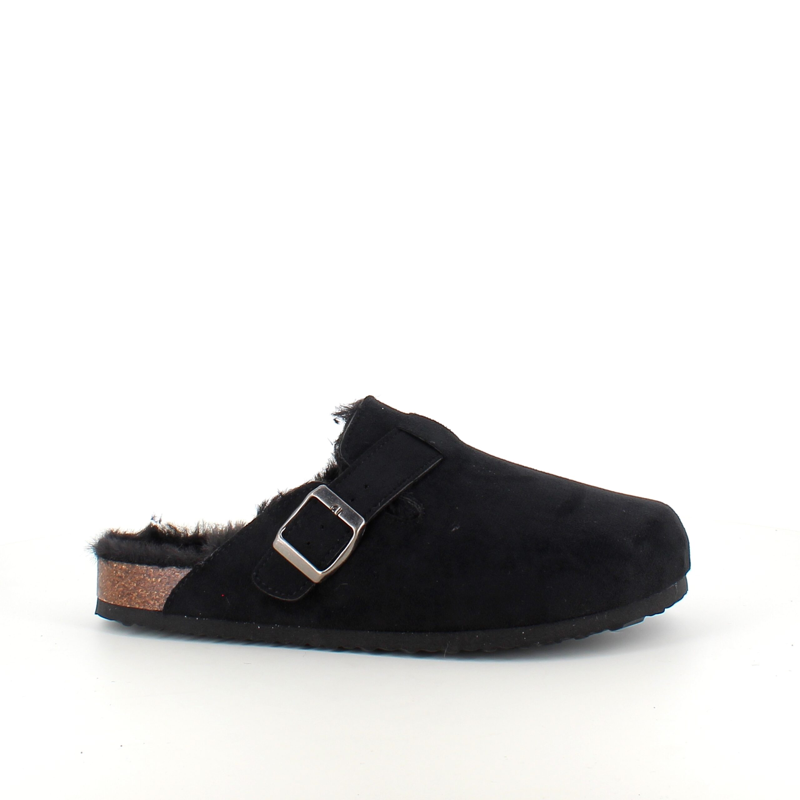 Svarta slip-on-tofflor