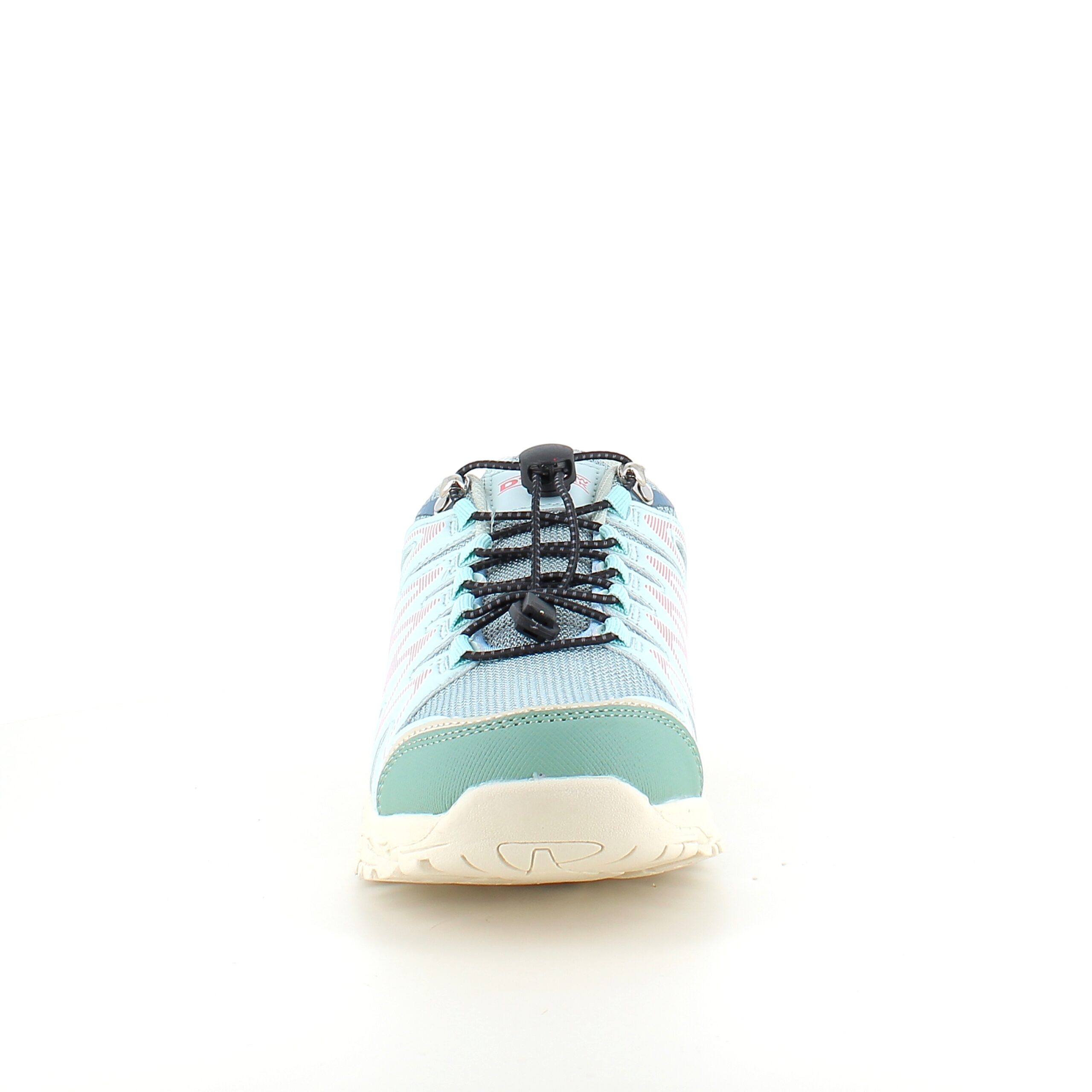 Flexibla blå sneakers med elastiska snören