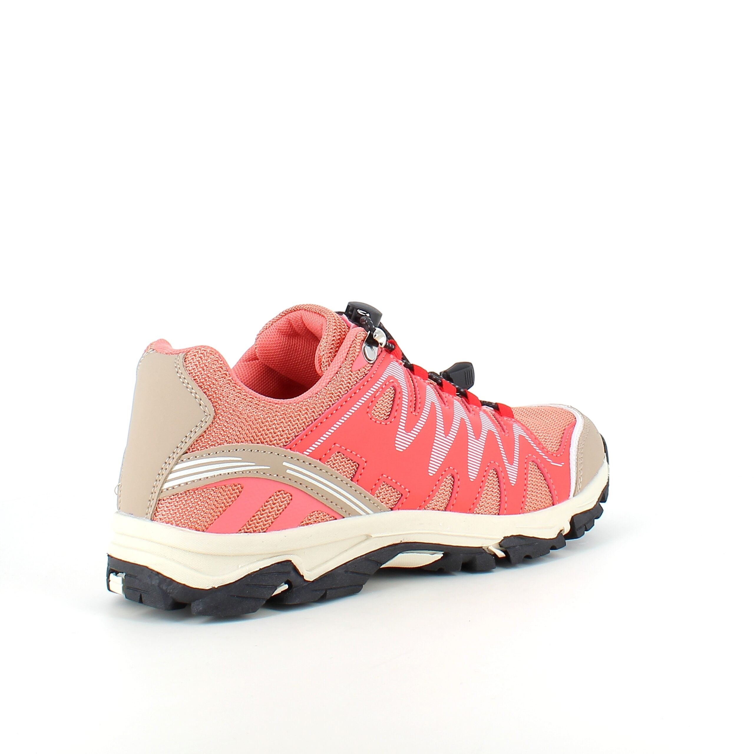 Flexibla laxrosa sneakers med elastisk snörning