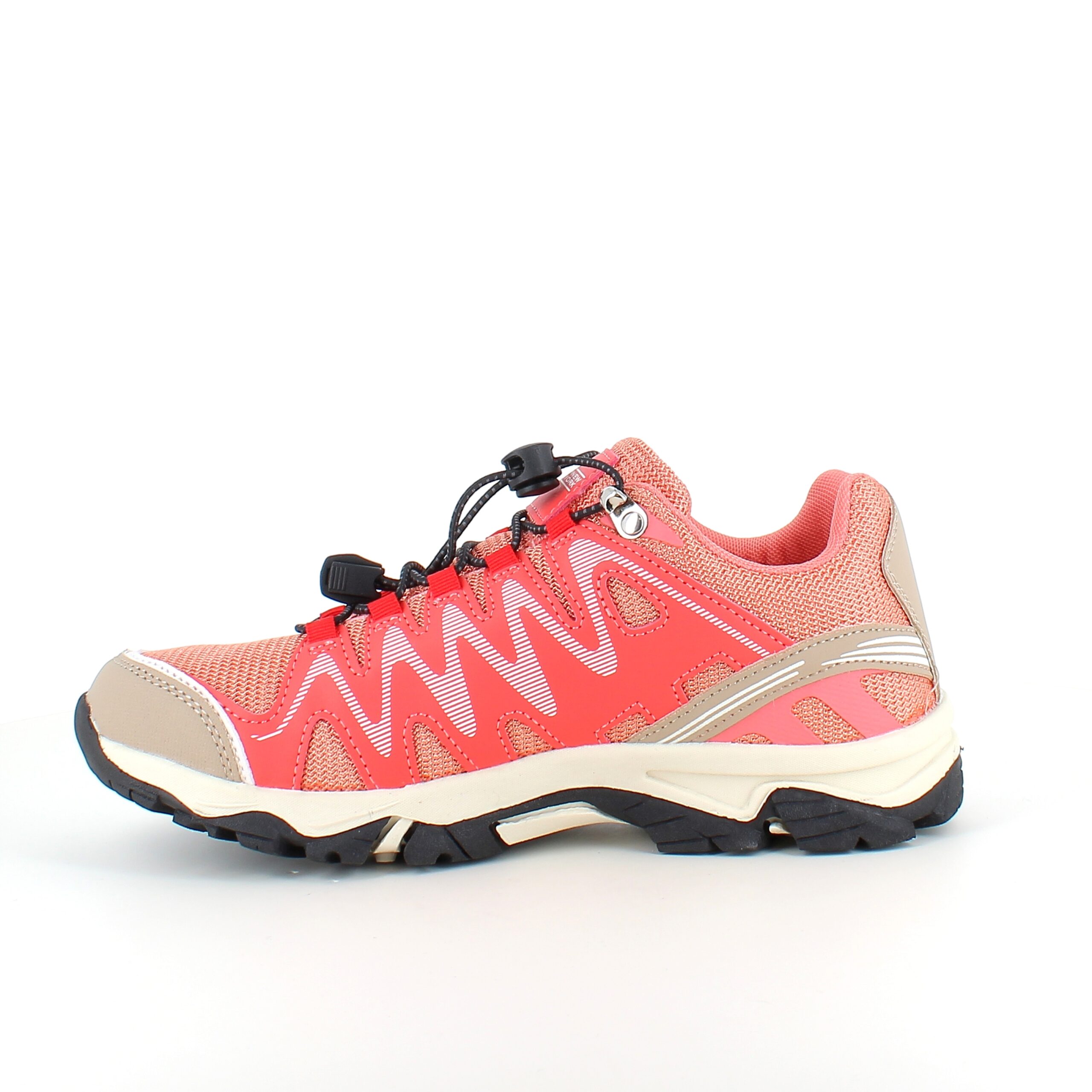 Flexibla laxrosa sneakers med elastisk snörning