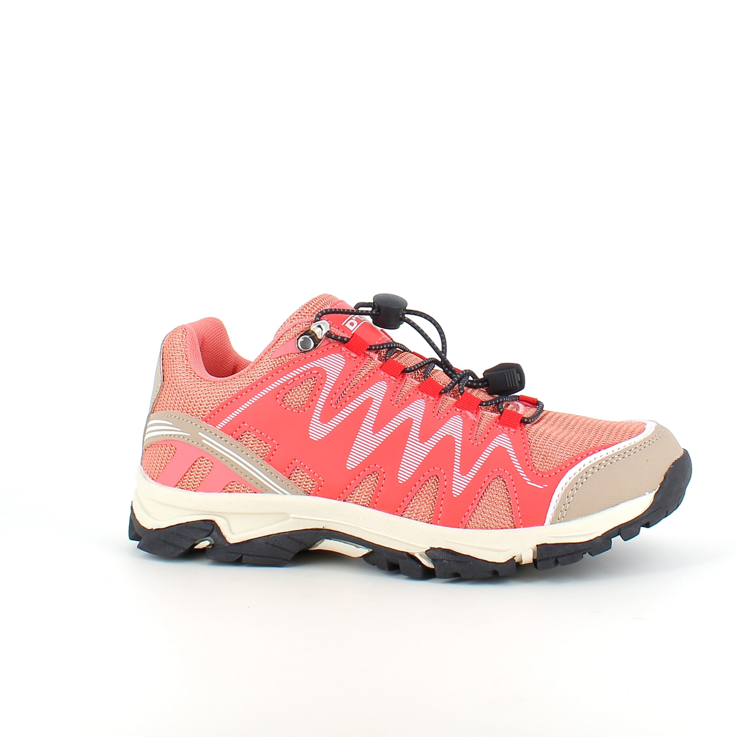 Flexibla laxrosa sneakers med elastisk snörning