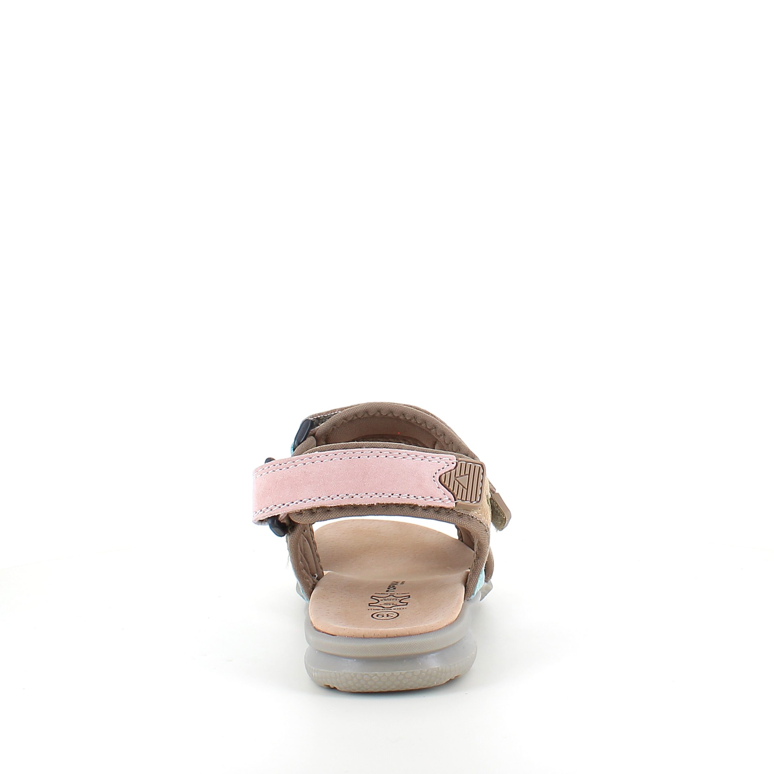 Färgstark sportig sandal med kardborre i pastellnyanser – ergonomisk komfort & feminin stil