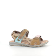 Färgstark sportig sandal med kardborre i pastellnyanser – ergonomisk komfort & feminin stil