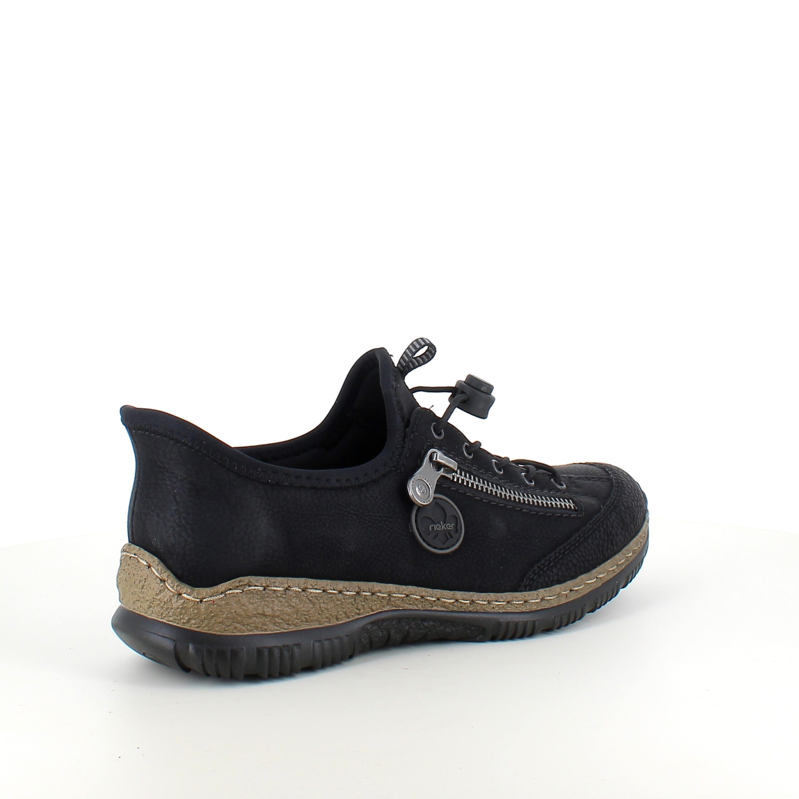 Svarta Rieker slip-on sneakers