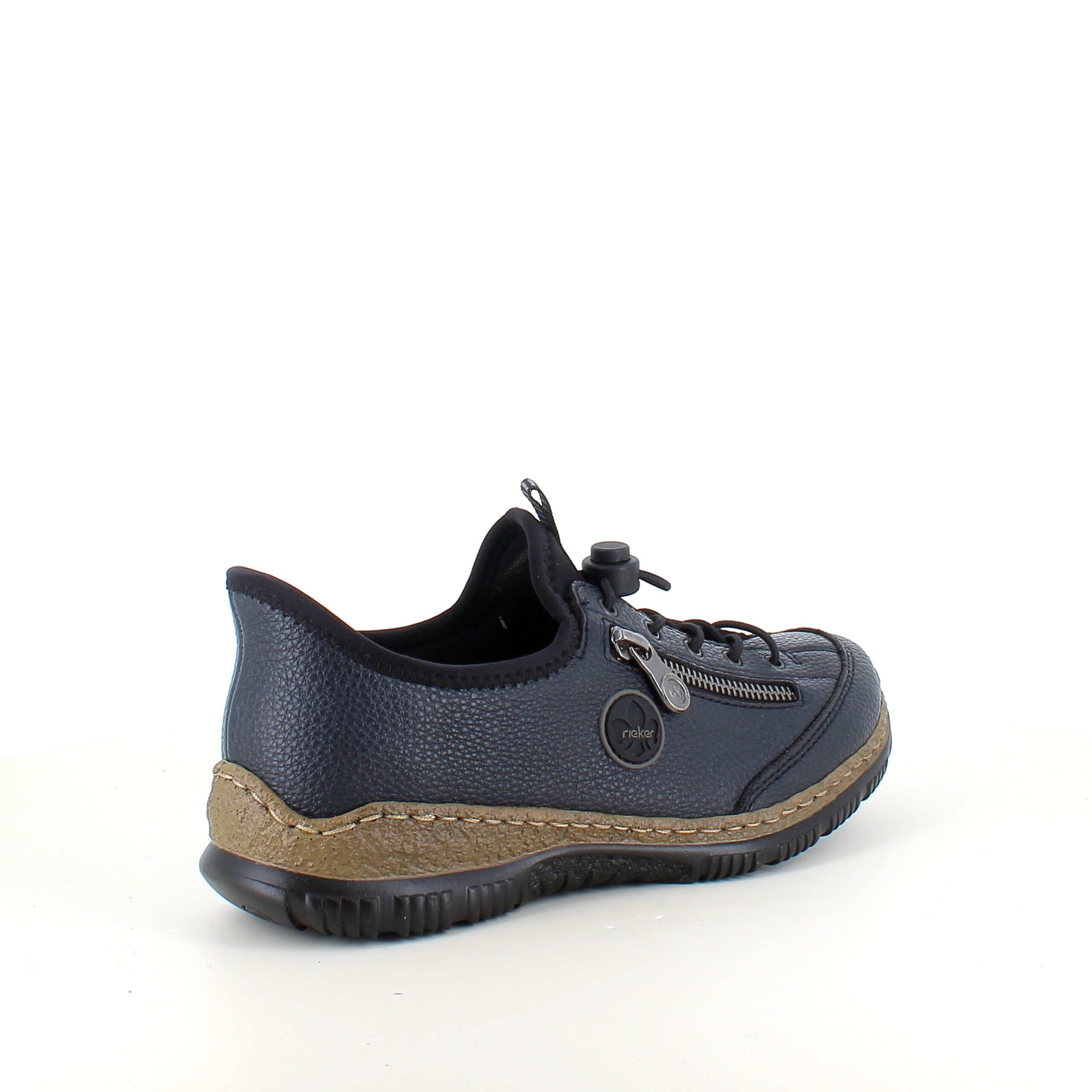 Mörkblå Rieker slip-on-sneakers