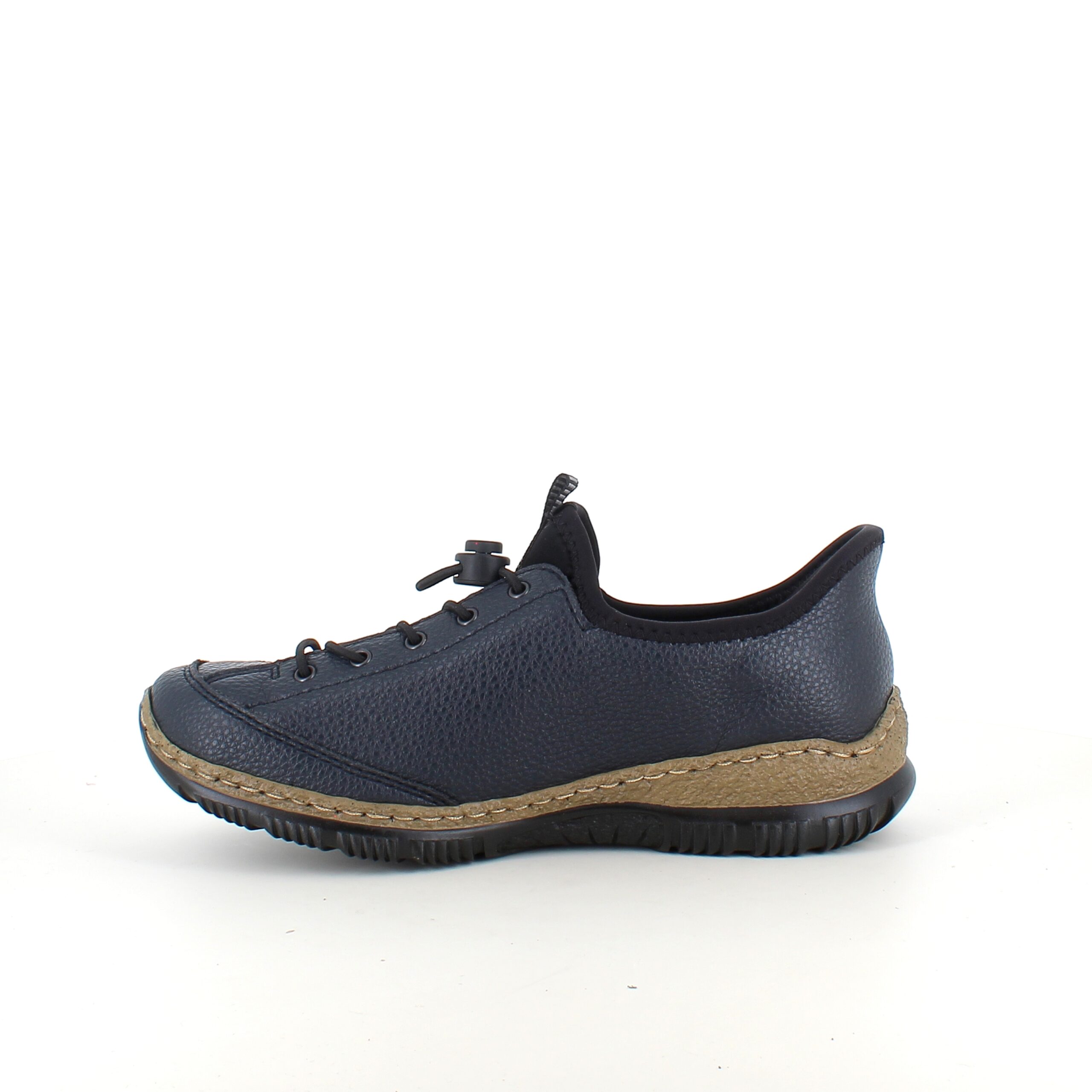 Mörkblå Rieker slip-on-sneakers