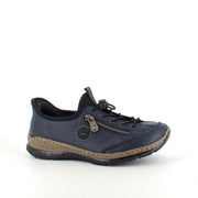 Mörkblå Rieker slip-on-sneakers