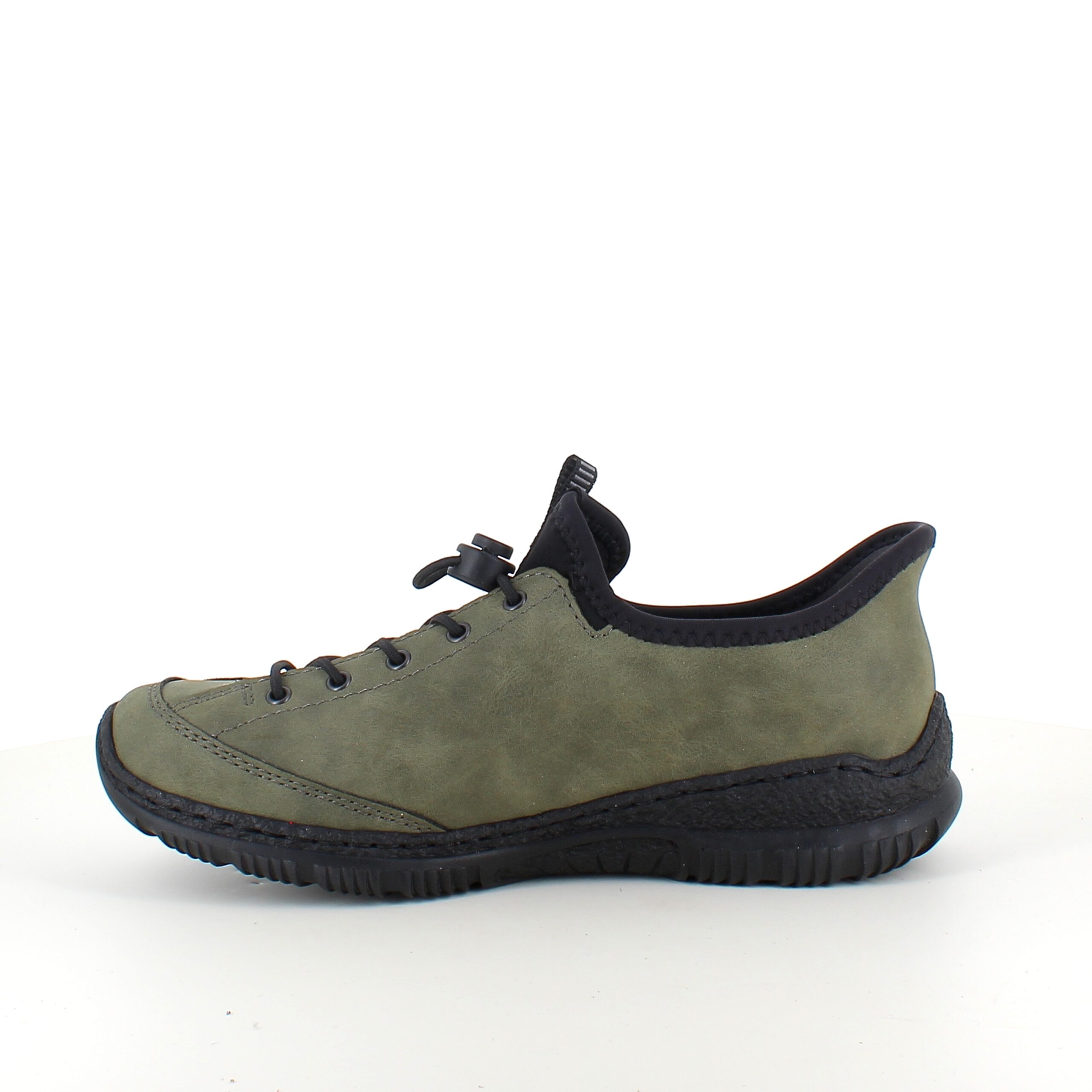 Olivgrön Rieker slip-on sneakers