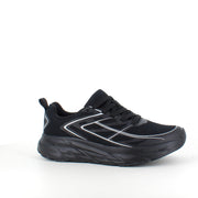 Svarta sneakers i ventilerande mesh