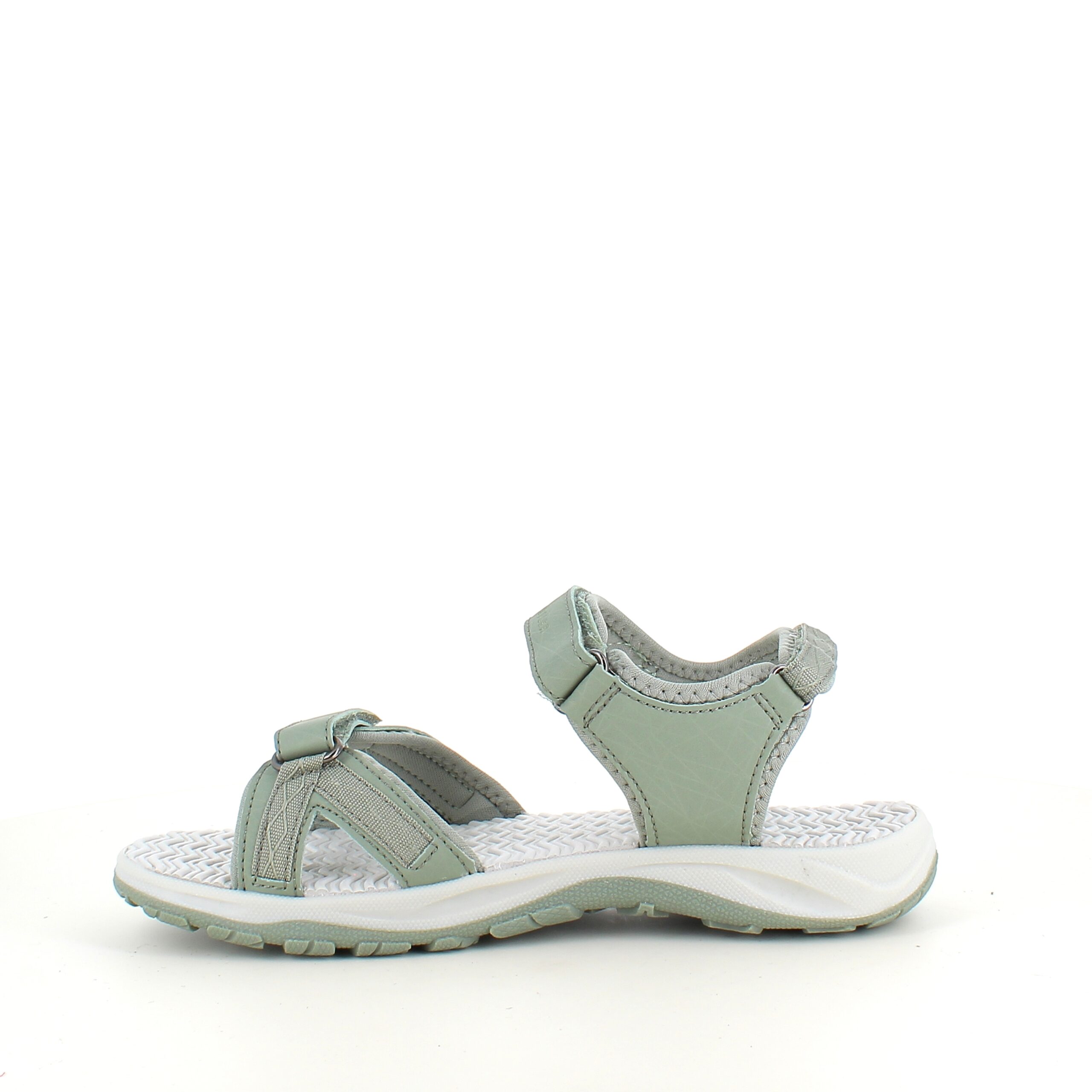 Olivgrön sportsandal med 3 kardborreband