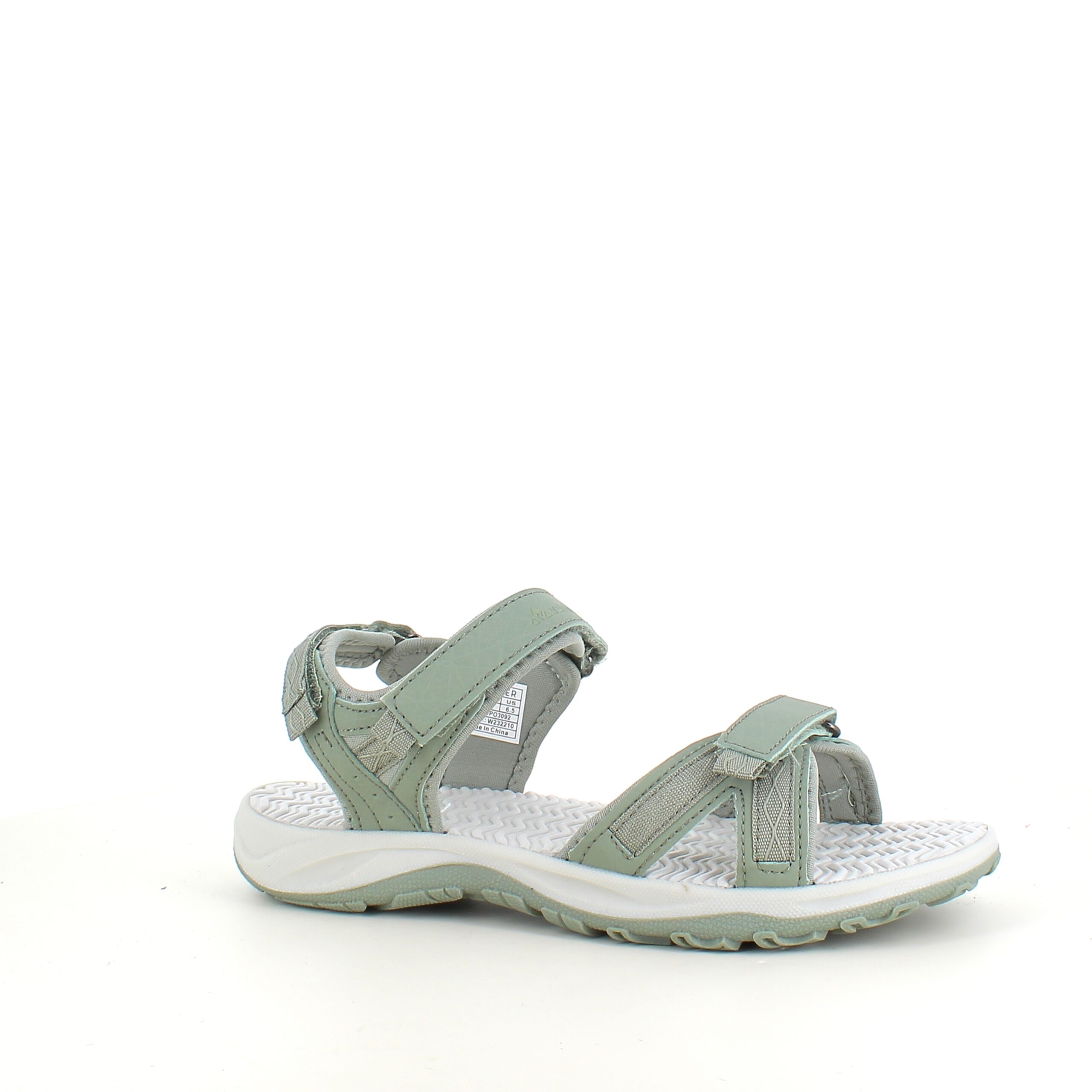 Olivgrön sportsandal med 3 kardborreband