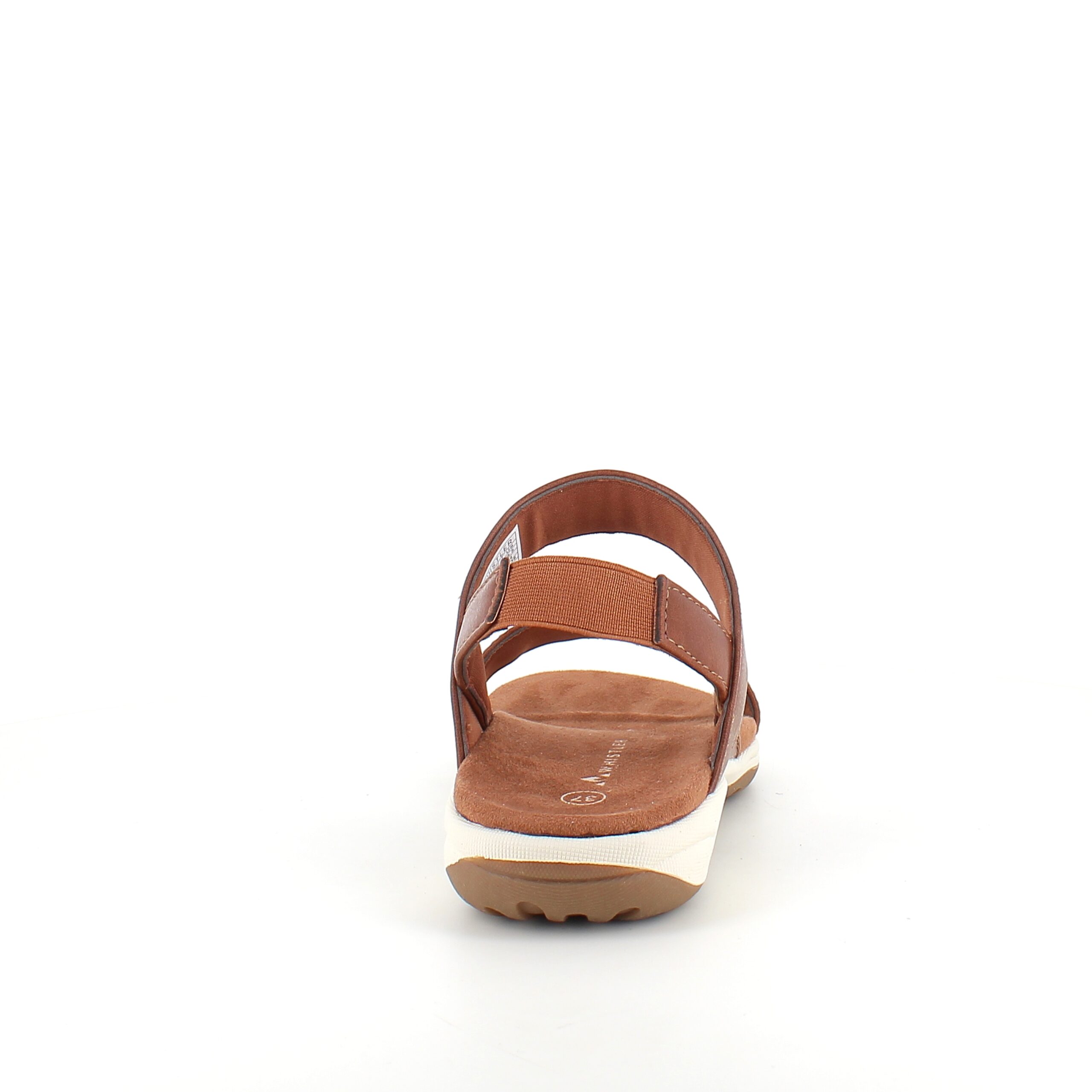 Brun Whistler-sandal med hålfotsstöd och elastisk hälrem