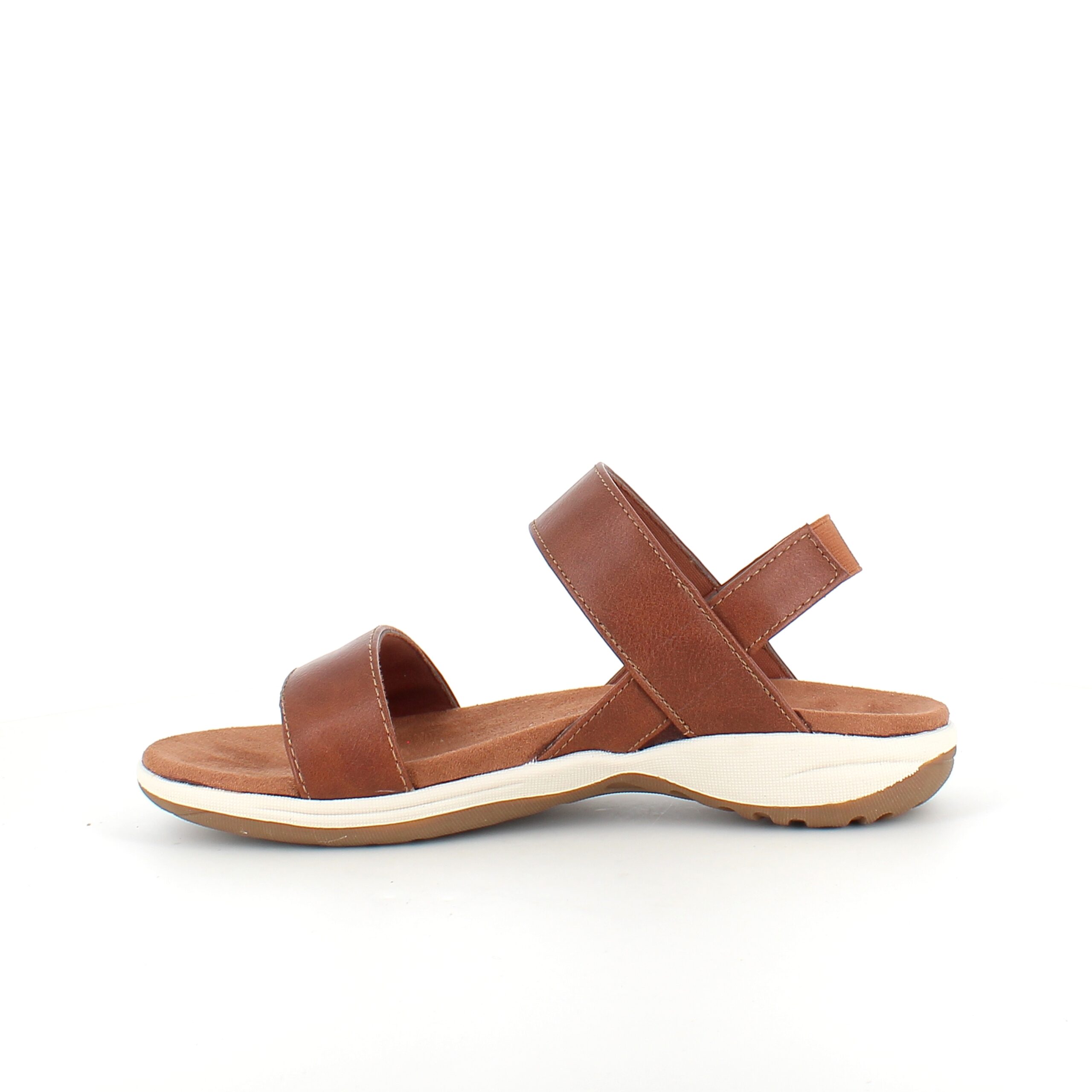 Brun Whistler-sandal med hålfotsstöd och elastisk hälrem