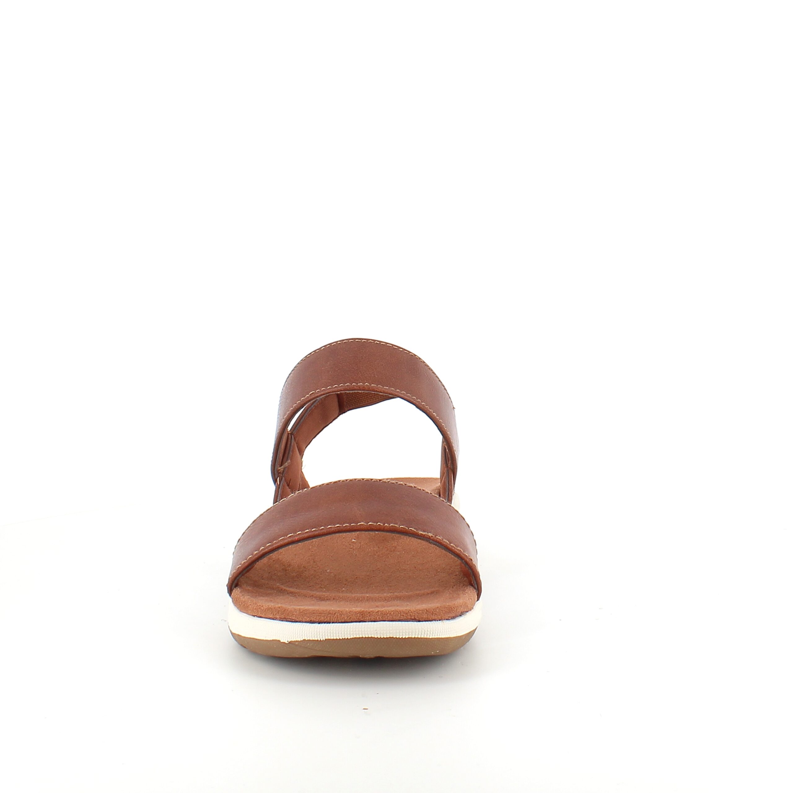 Brun Whistler-sandal med hålfotsstöd och elastisk hälrem