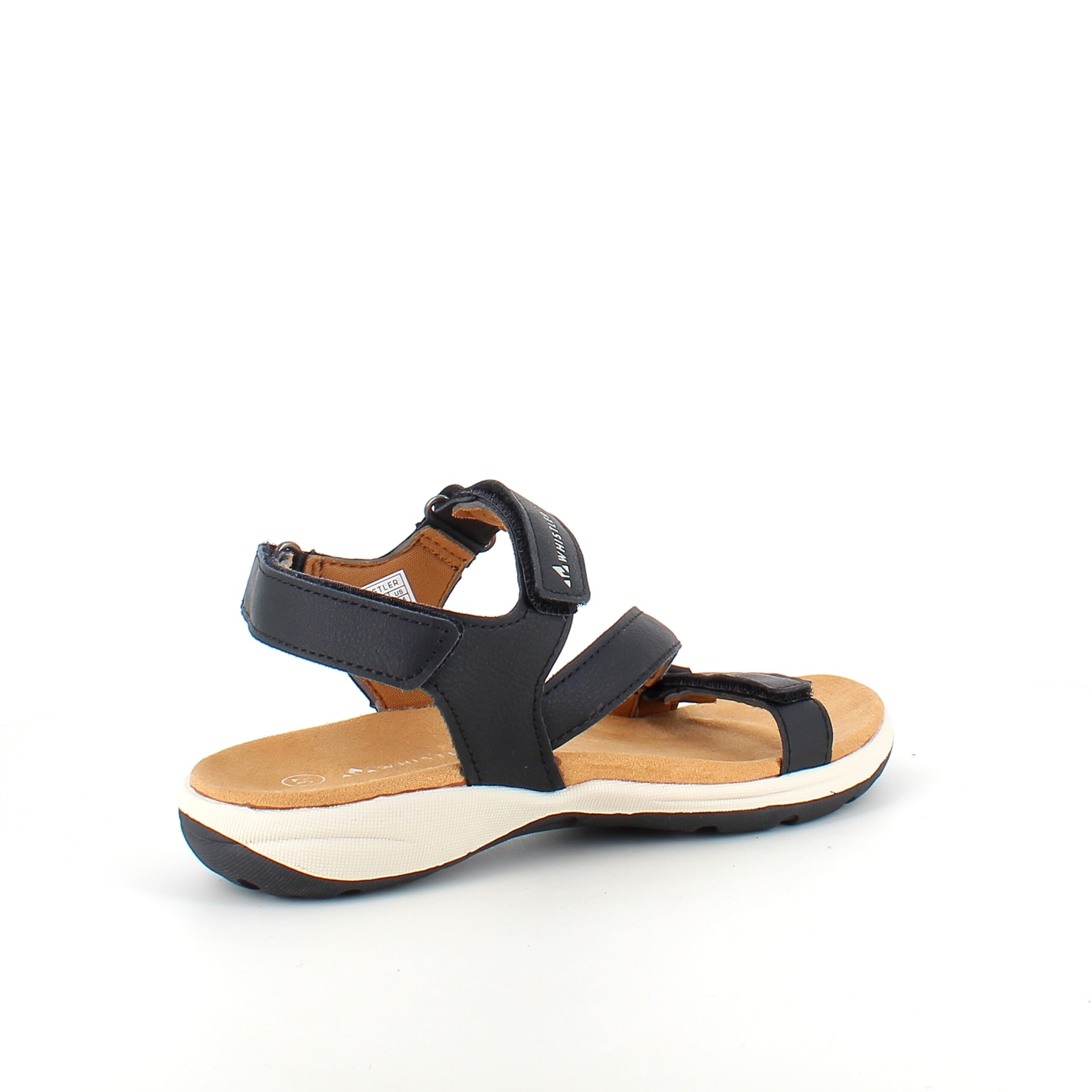 Svart Whistler-sandal med fotvalvsstöd och 3 justerbara remmar