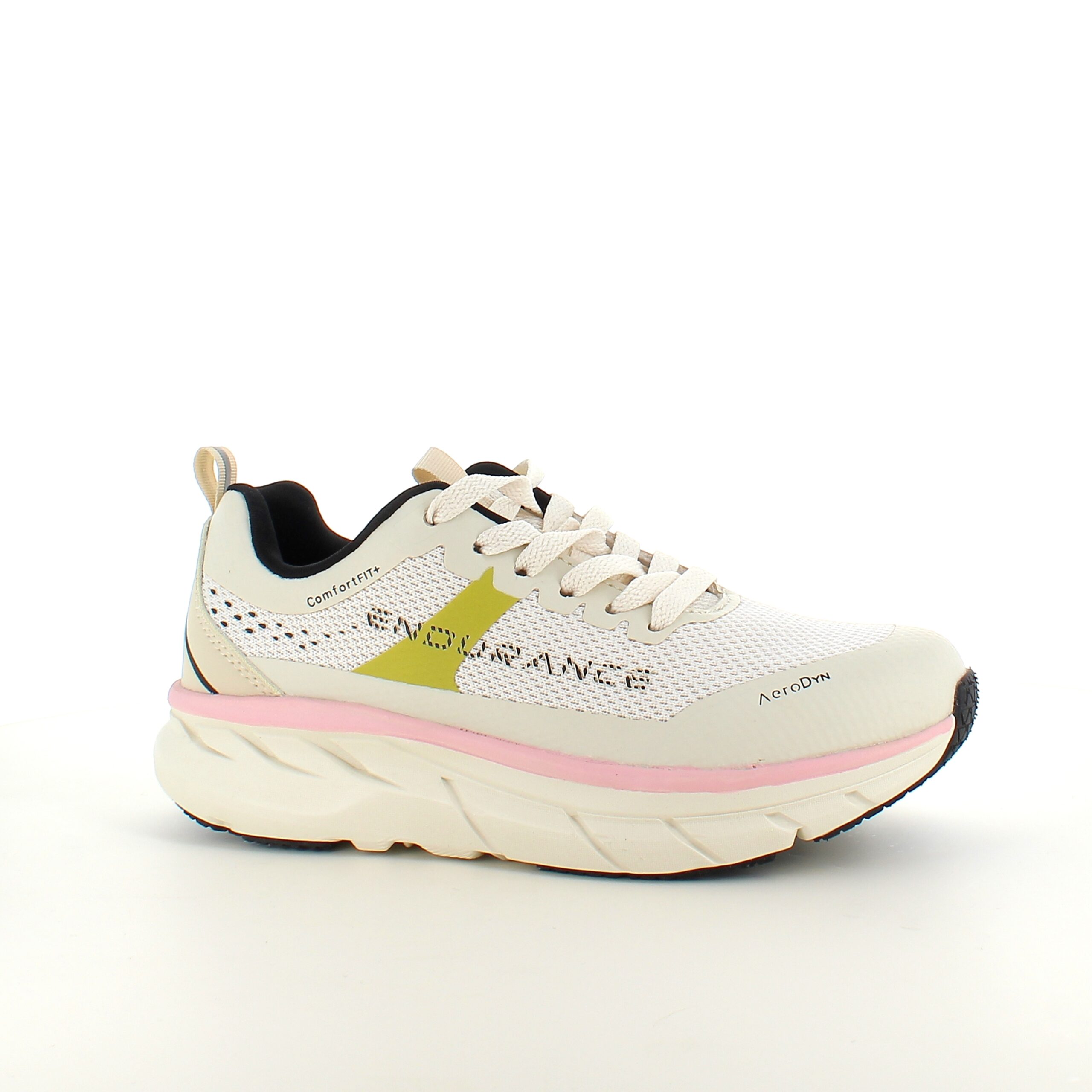 Andningsbara Endurance Comfortfit-sneakers med rosa detaljer