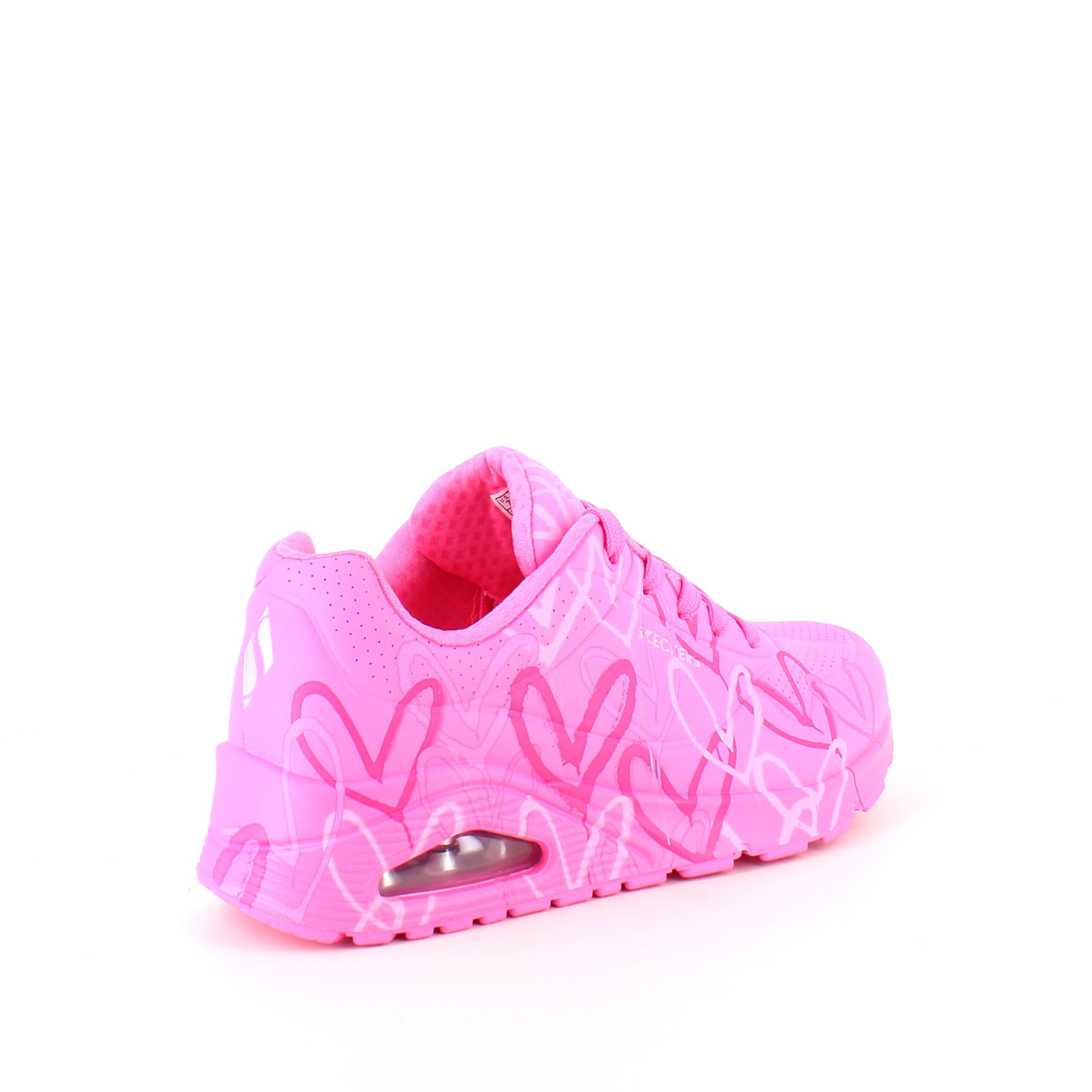 Rosa sneakers med hjärtan från Skechers
