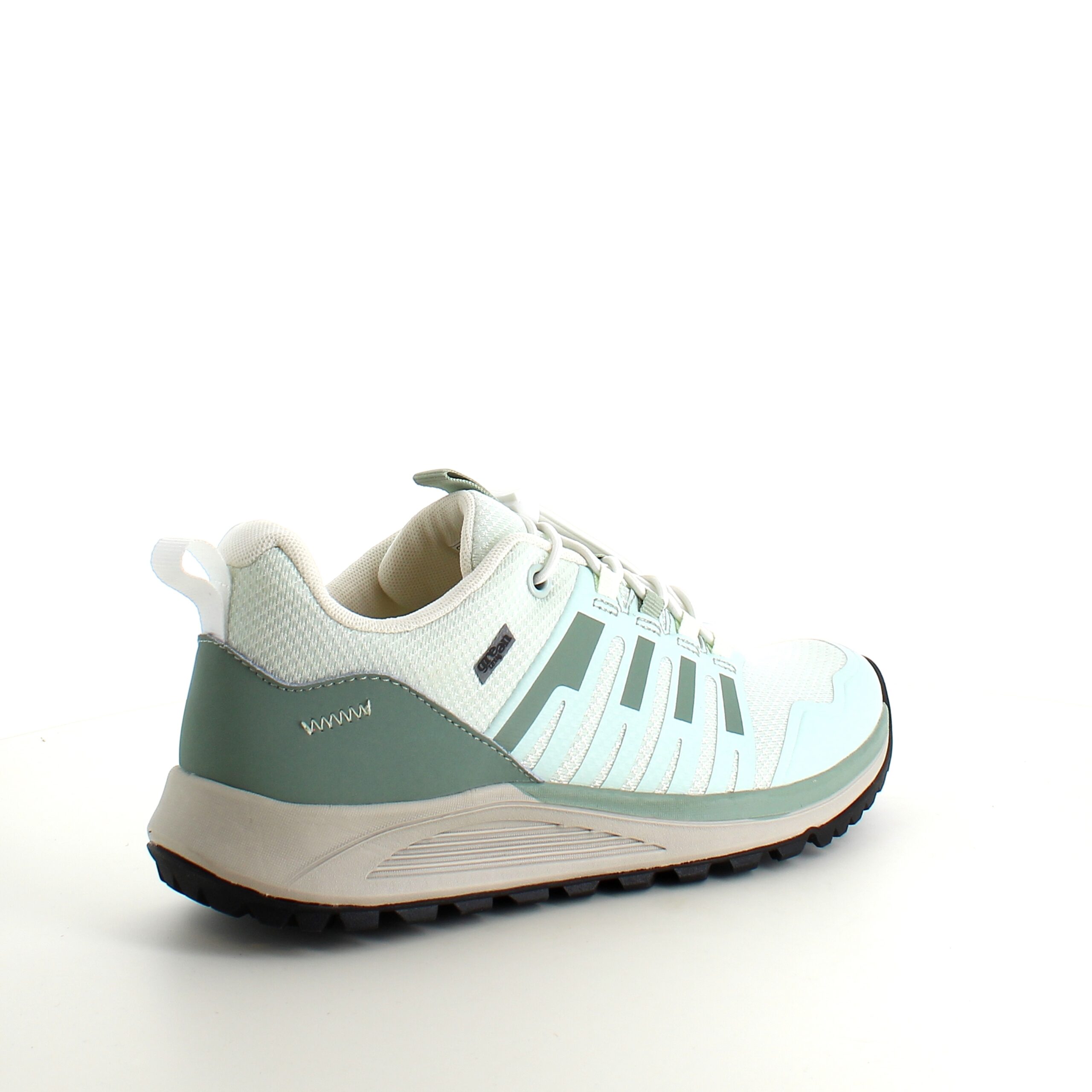 Vattentät mintgrön lättviktsko från Green Comfort med bra hålfotsstöd.
