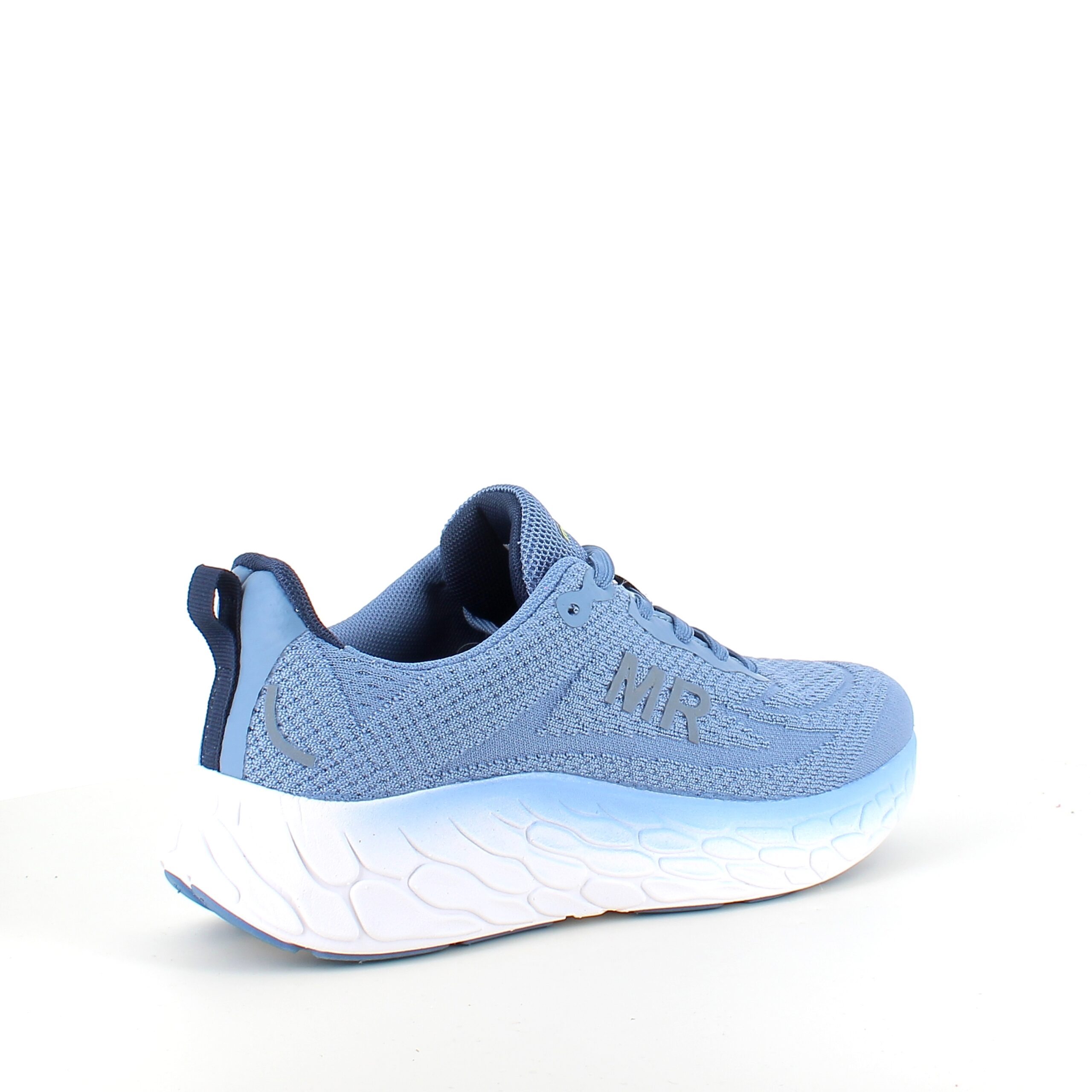 Blå sneakers med ventilerande mesh-ovandel