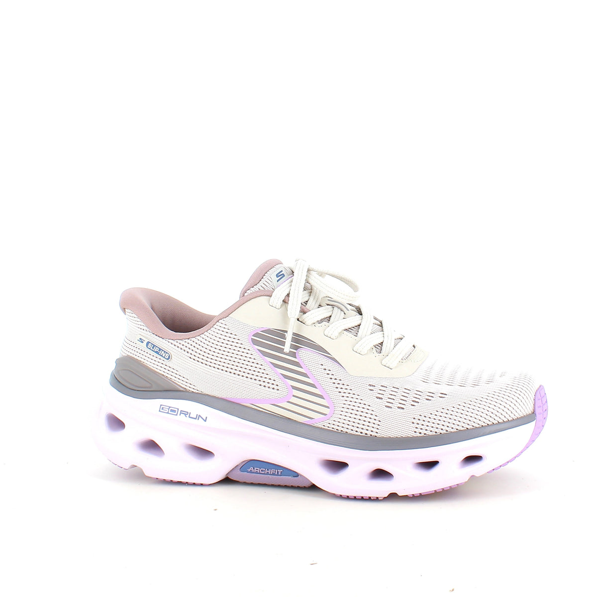 Skechers damsneakers i beige – Hands Free Slip-ins med Arch Fit och extra stötdämpning