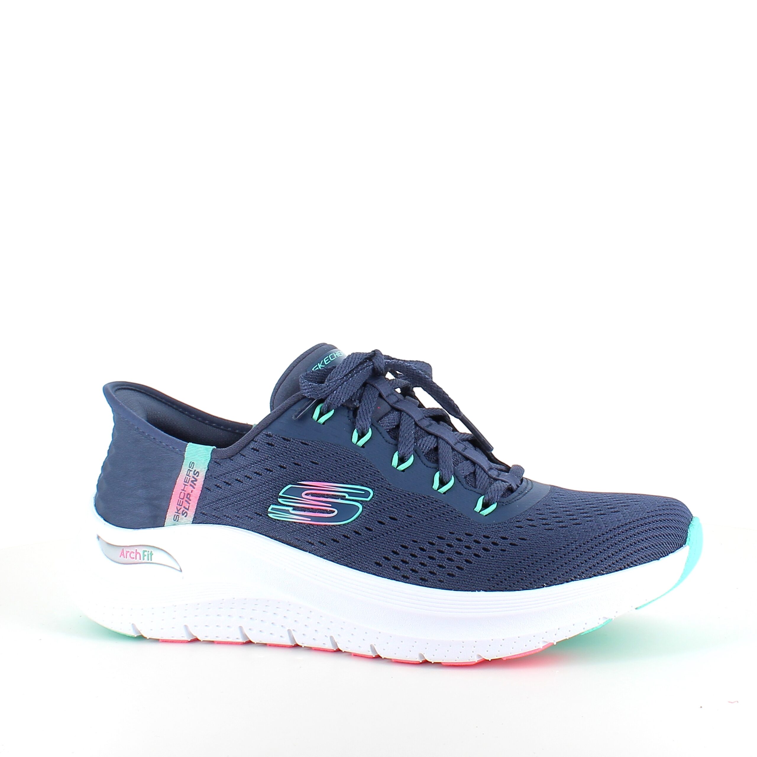 Skechers Slip-ins med Arch Fit – blå sneaker med handsfree-komfort