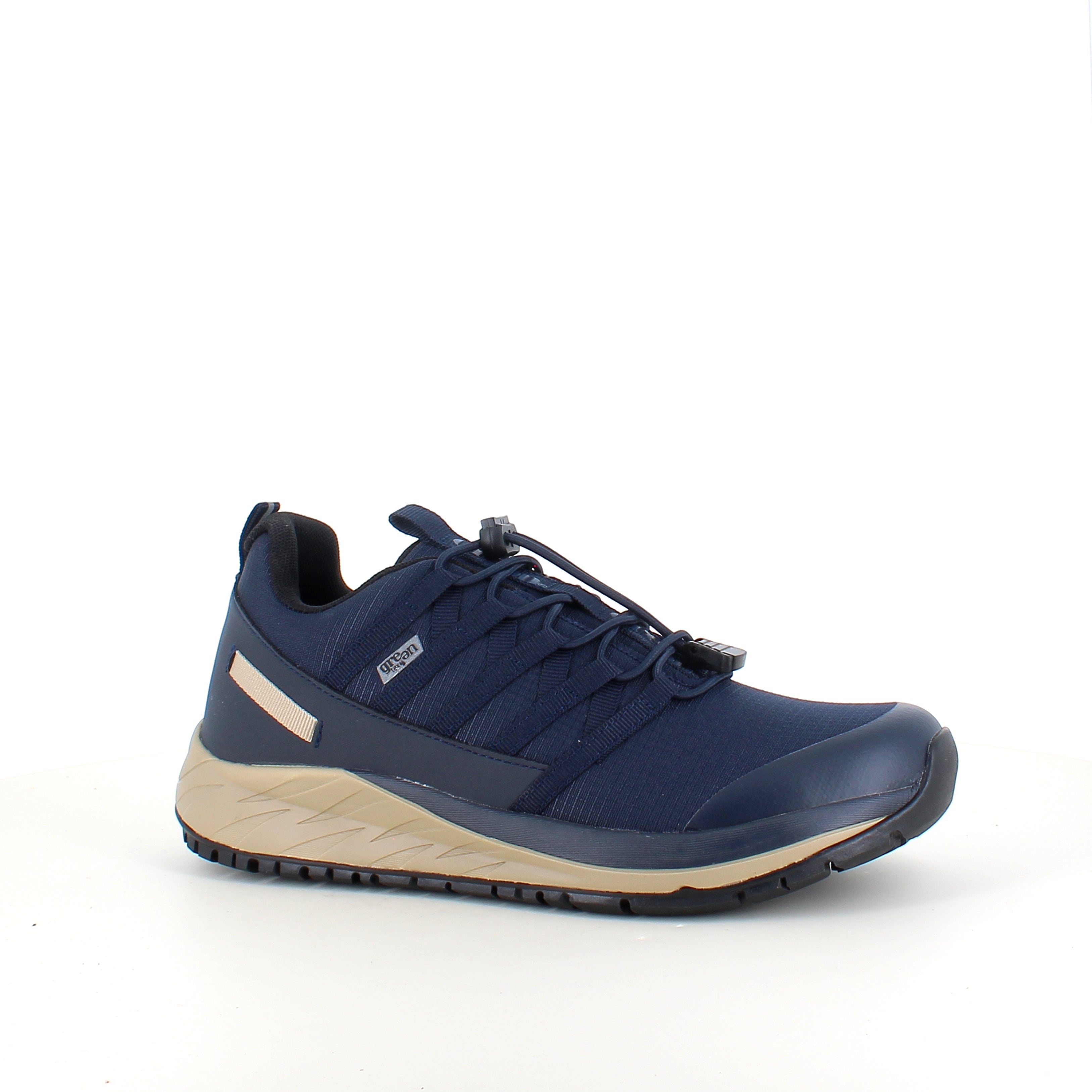 Green Comfort Path Pipi – blå outdoor sneaker med H-läst & fotvalvsstöd