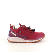 Green Comfort Path Pipi – vinröd outdoor-sneaker med H-läst & hålfotsstöd