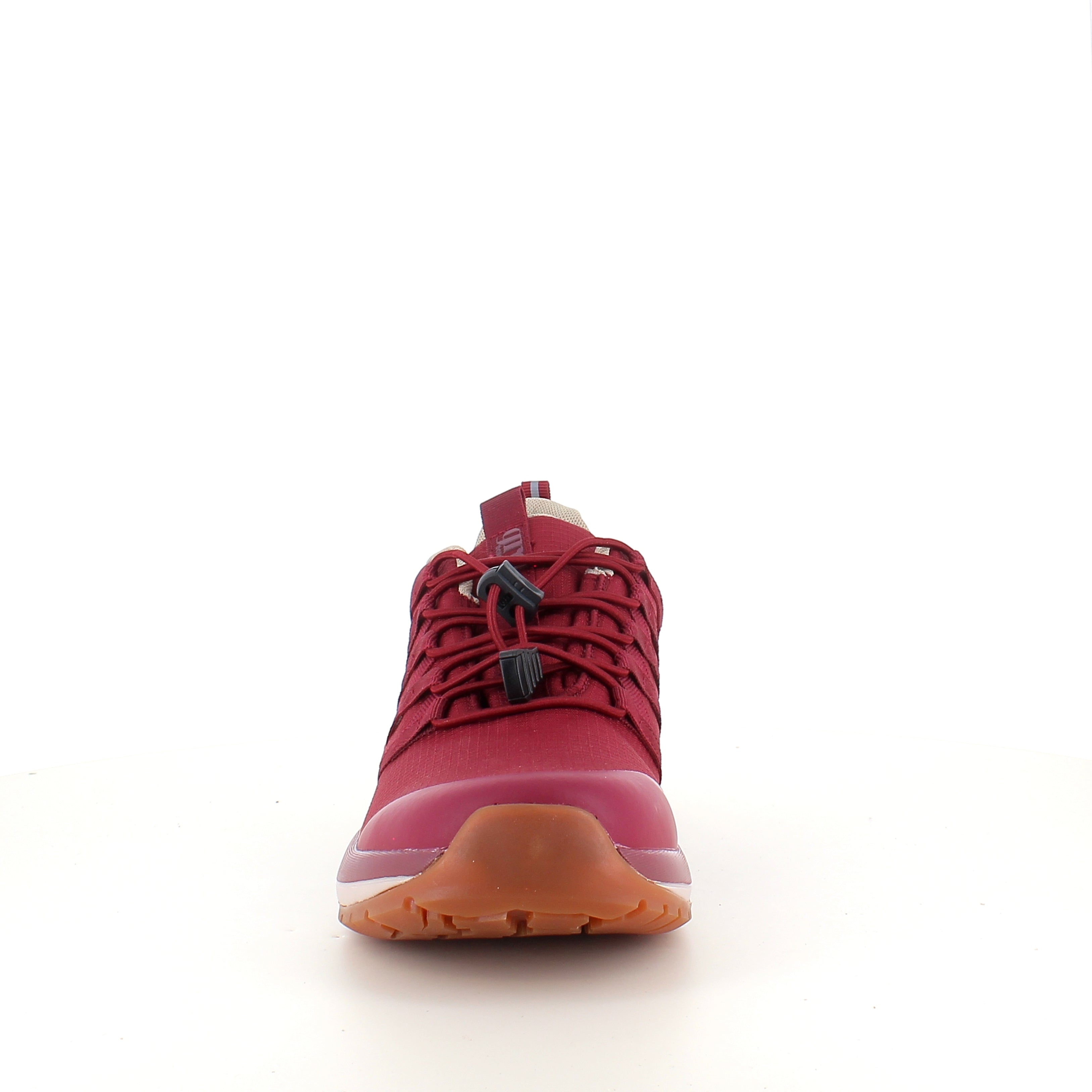 Green Comfort Path Pipi – vinröd outdoor-sneaker med H-läst & hålfotsstöd