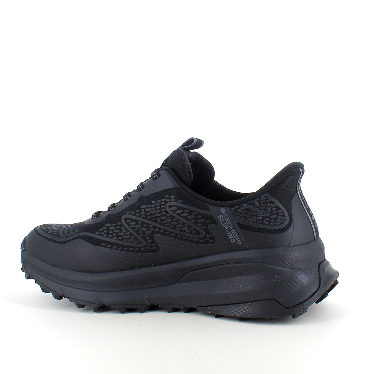 Svart Skechers Slip-ins Switch Back – vattentät sko med Memory Foam och enkel påtagning