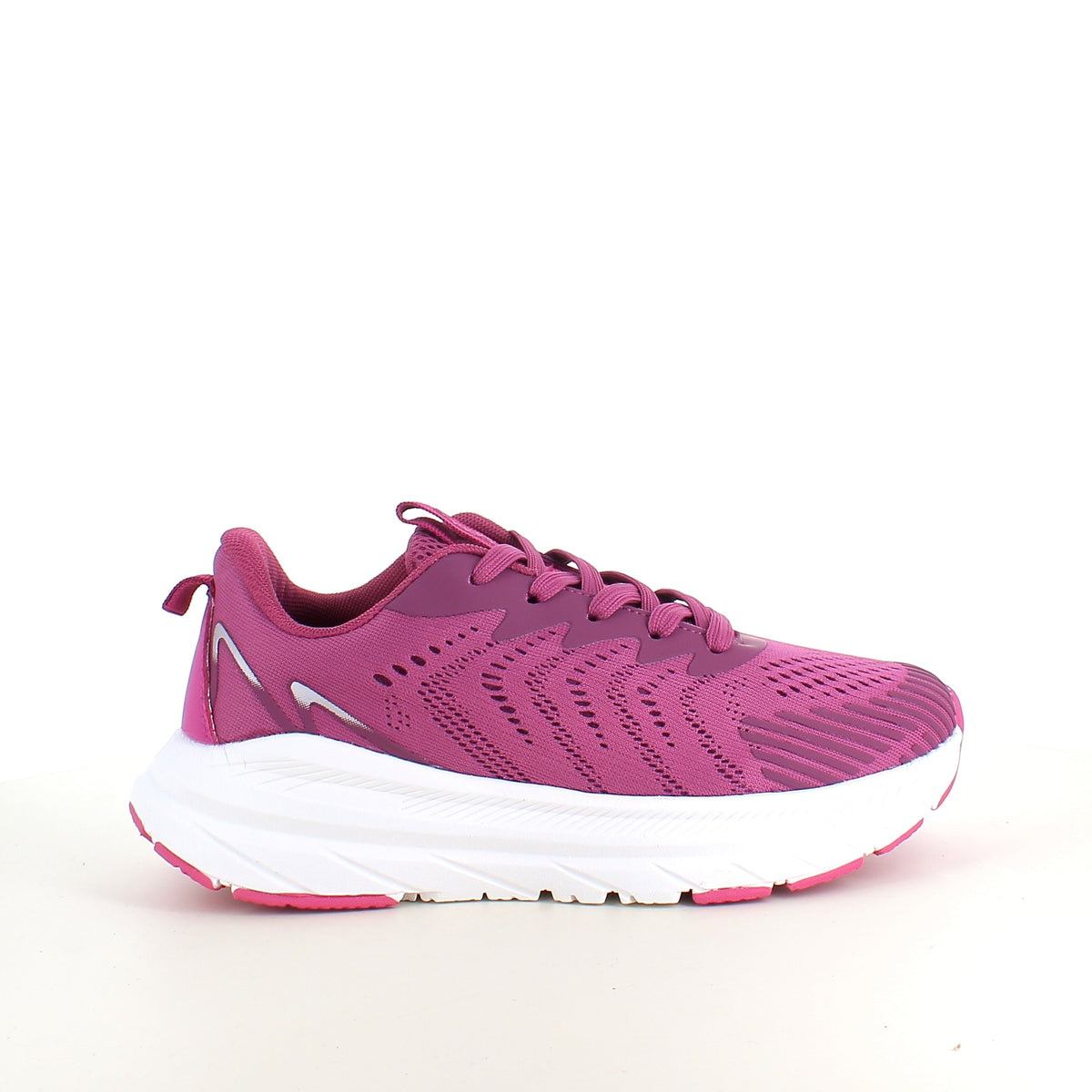 Endurance lila sneaker med vit sula – andningsbar komfort