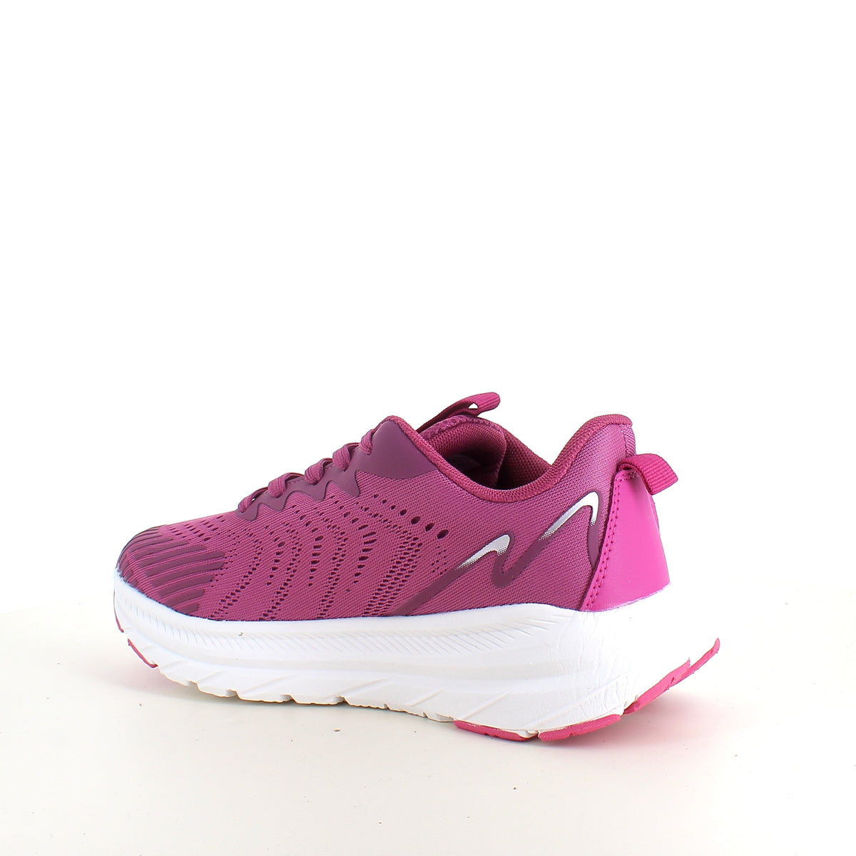Endurance lila sneaker med vit sula – andningsbar komfort