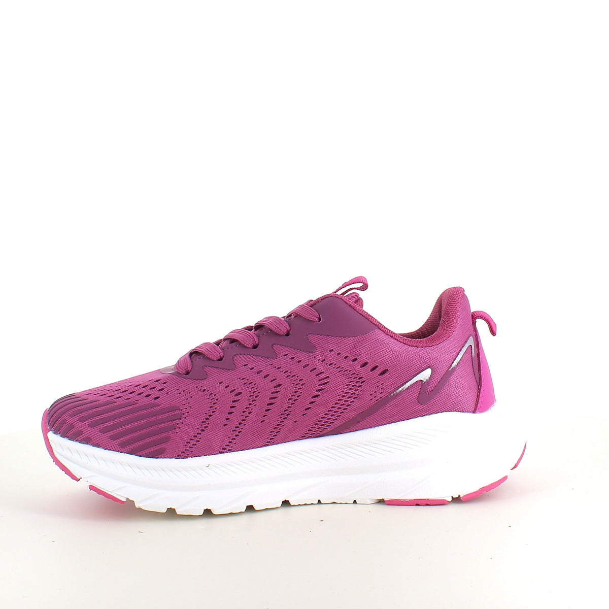 Endurance lila sneaker med vit sula – andningsbar komfort
