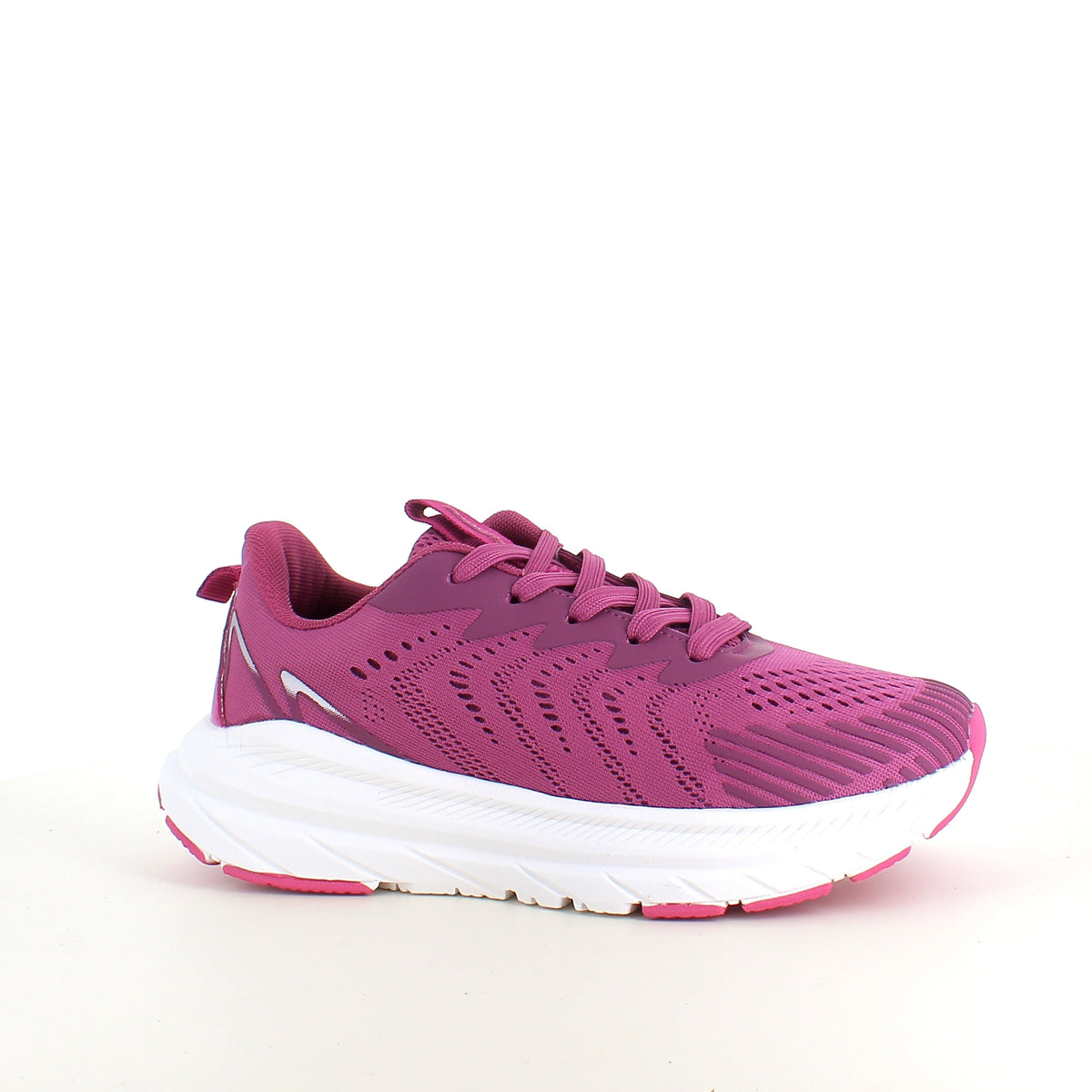 Endurance lila sneaker med vit sula – andningsbar komfort