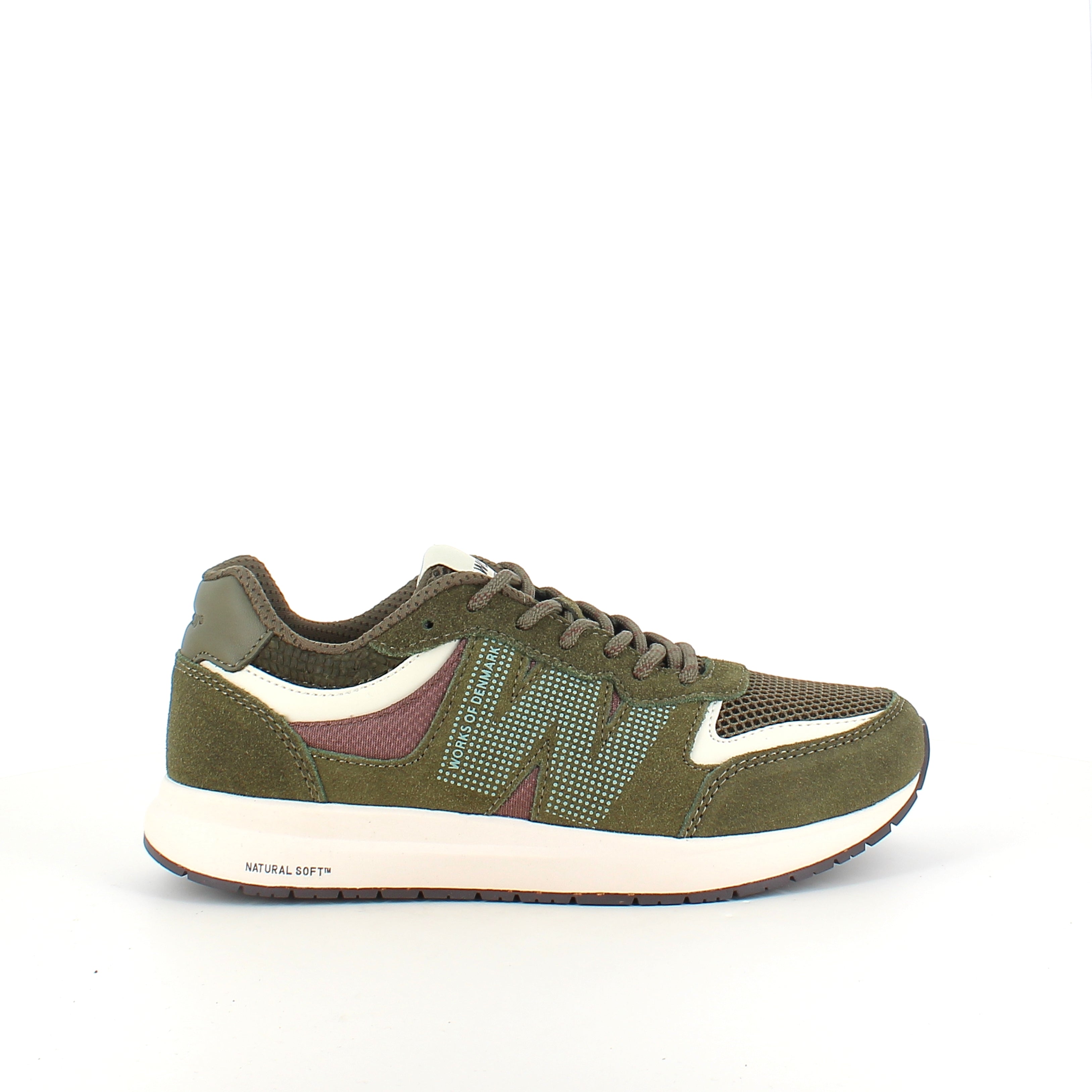 Woden Rigmor Open Mesh – mörk olivgrön sneaker