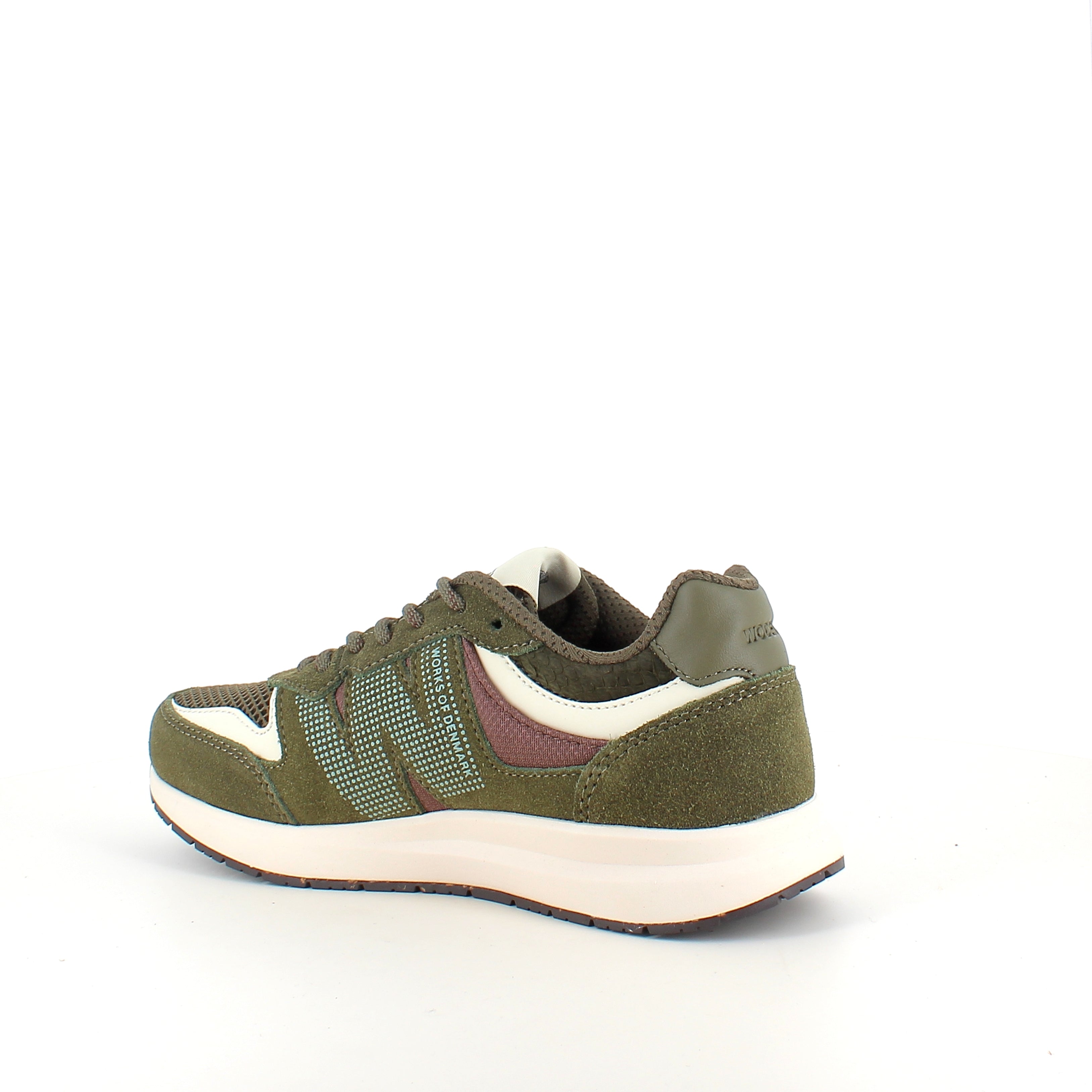 Woden Rigmor Open Mesh – mörk olivgrön sneaker