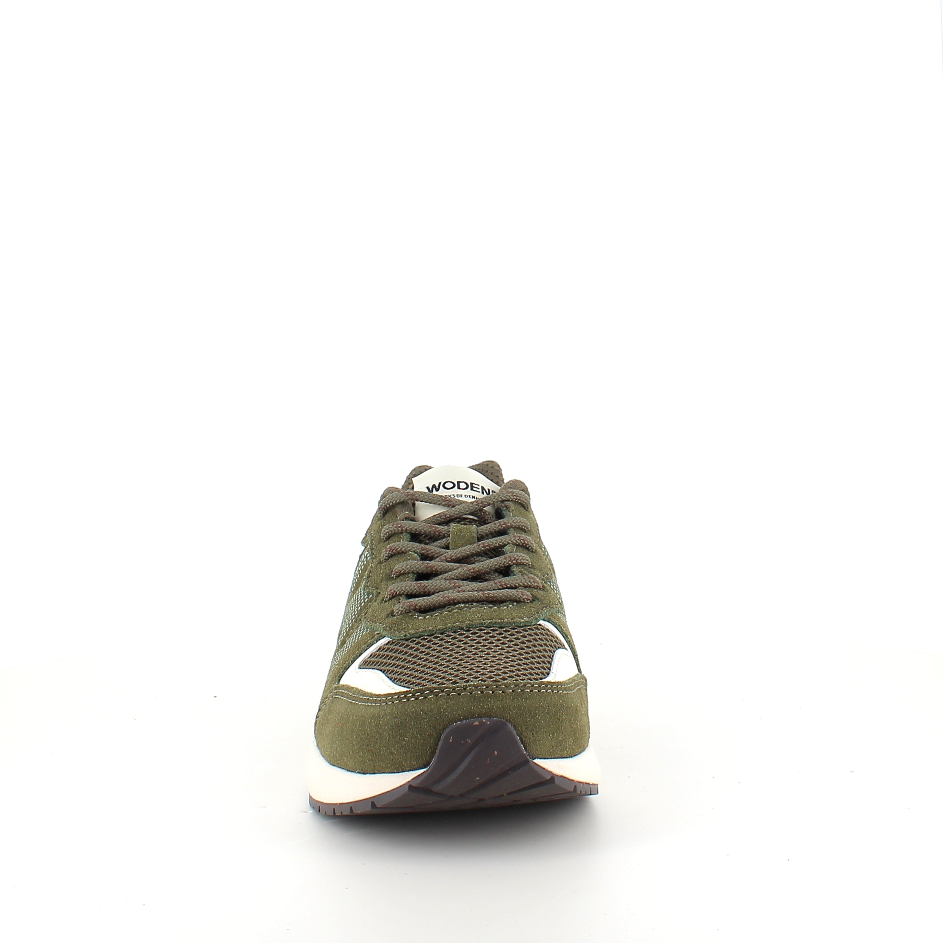 Woden Rigmor Open Mesh – mörk olivgrön sneaker